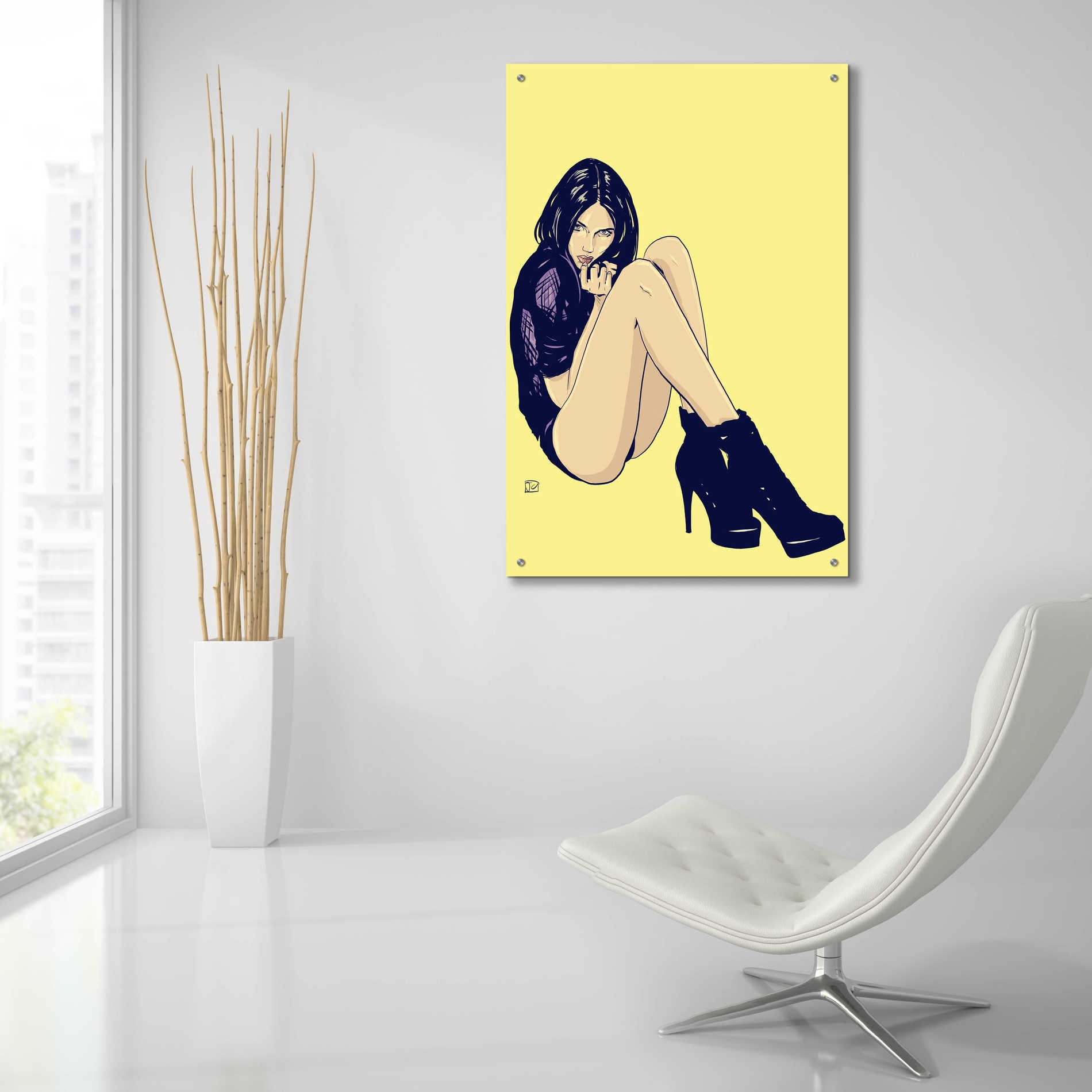 Epic Art 'Legs and Shoes' by Giuseppe Cristiano, Acrylic Glass Wall Art,24x36