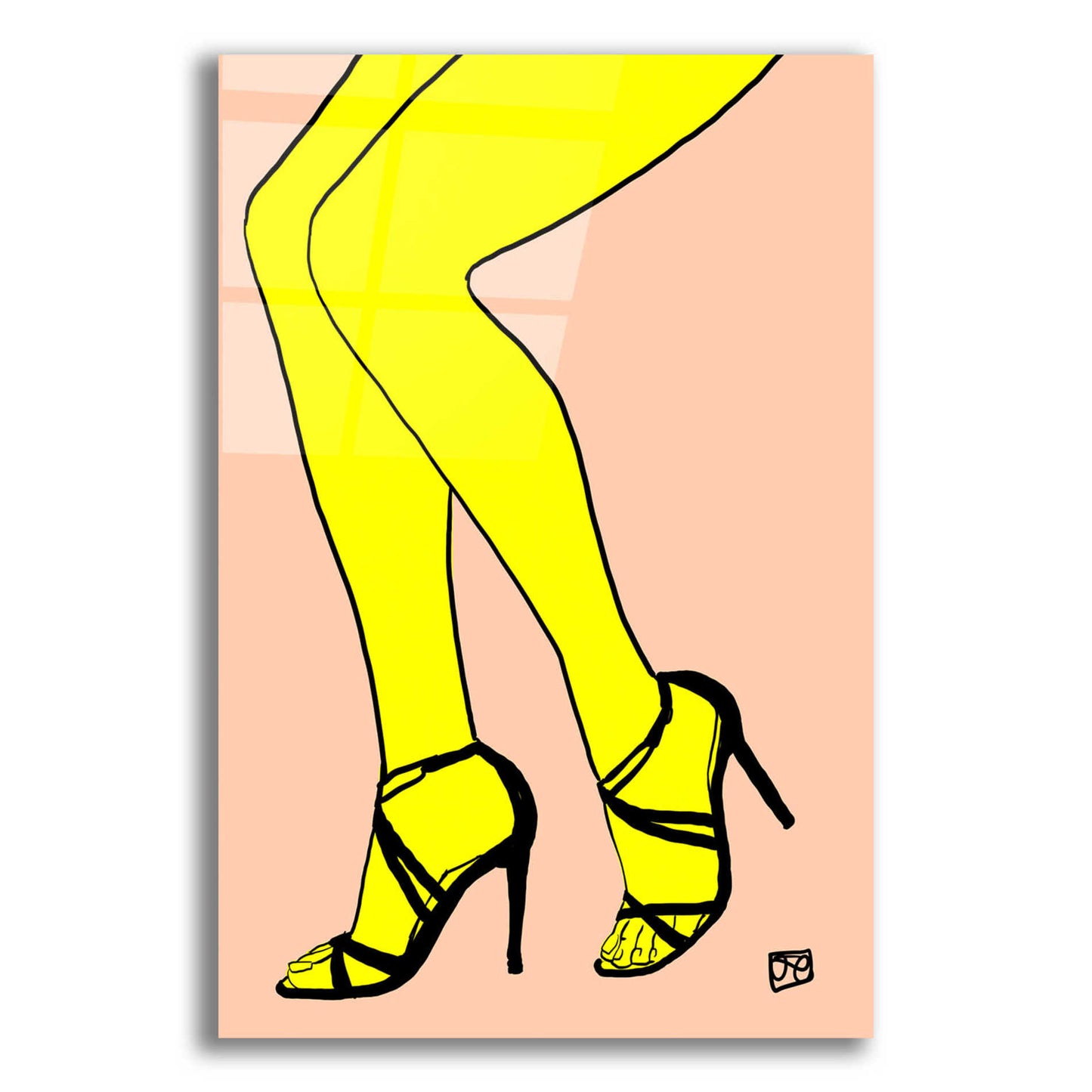 Epic Art 'Legs in Yellow' by Giuseppe Cristiano, Acrylic Glass Wall Art