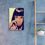 Epic Art 'Mia Wallace' by Giuseppe Cristiano, Acrylic Glass Wall Art,16x24