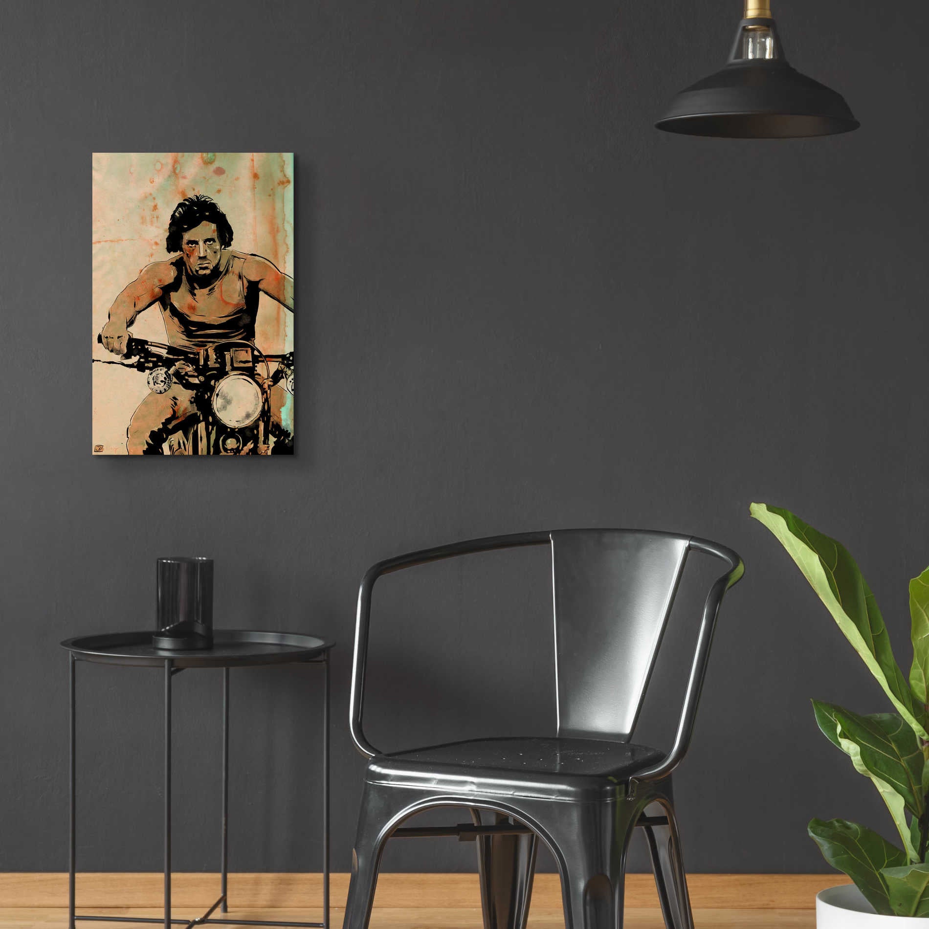 Epic Art 'Rambo' by Giuseppe Cristiano, Acrylic Glass Wall Art,16x24