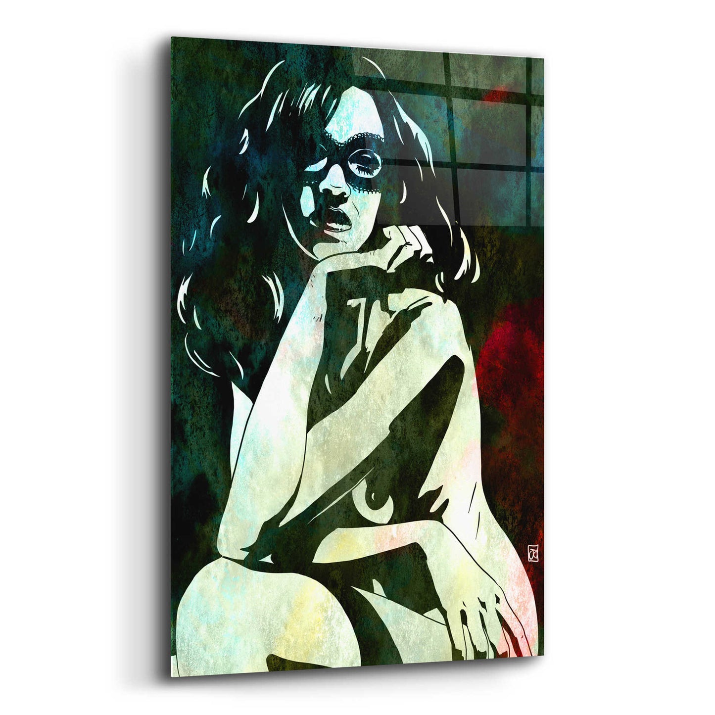 Epic Art 'Relaxed' by Giuseppe Cristiano, Acrylic Glass Wall Art,12x16