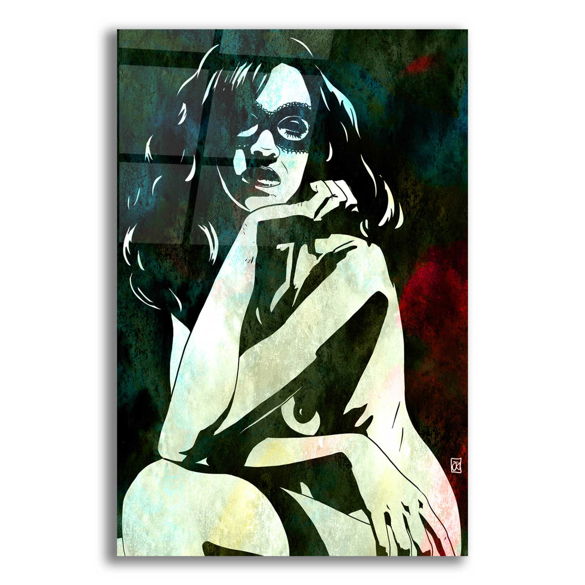 Epic Art 'Relaxed' by Giuseppe Cristiano, Acrylic Glass Wall Art,12x16