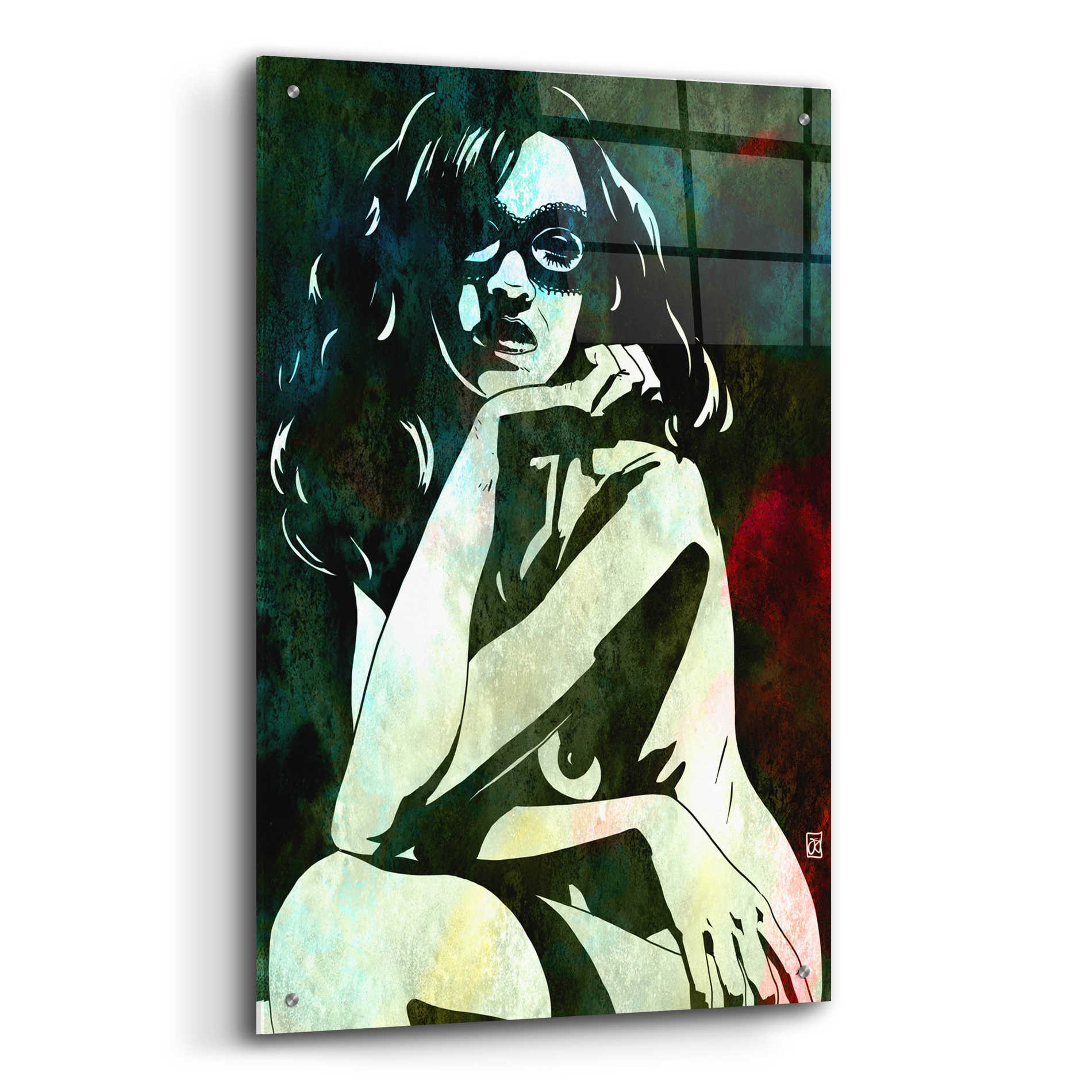 Epic Art 'Relaxed' by Giuseppe Cristiano, Acrylic Glass Wall Art,24x36