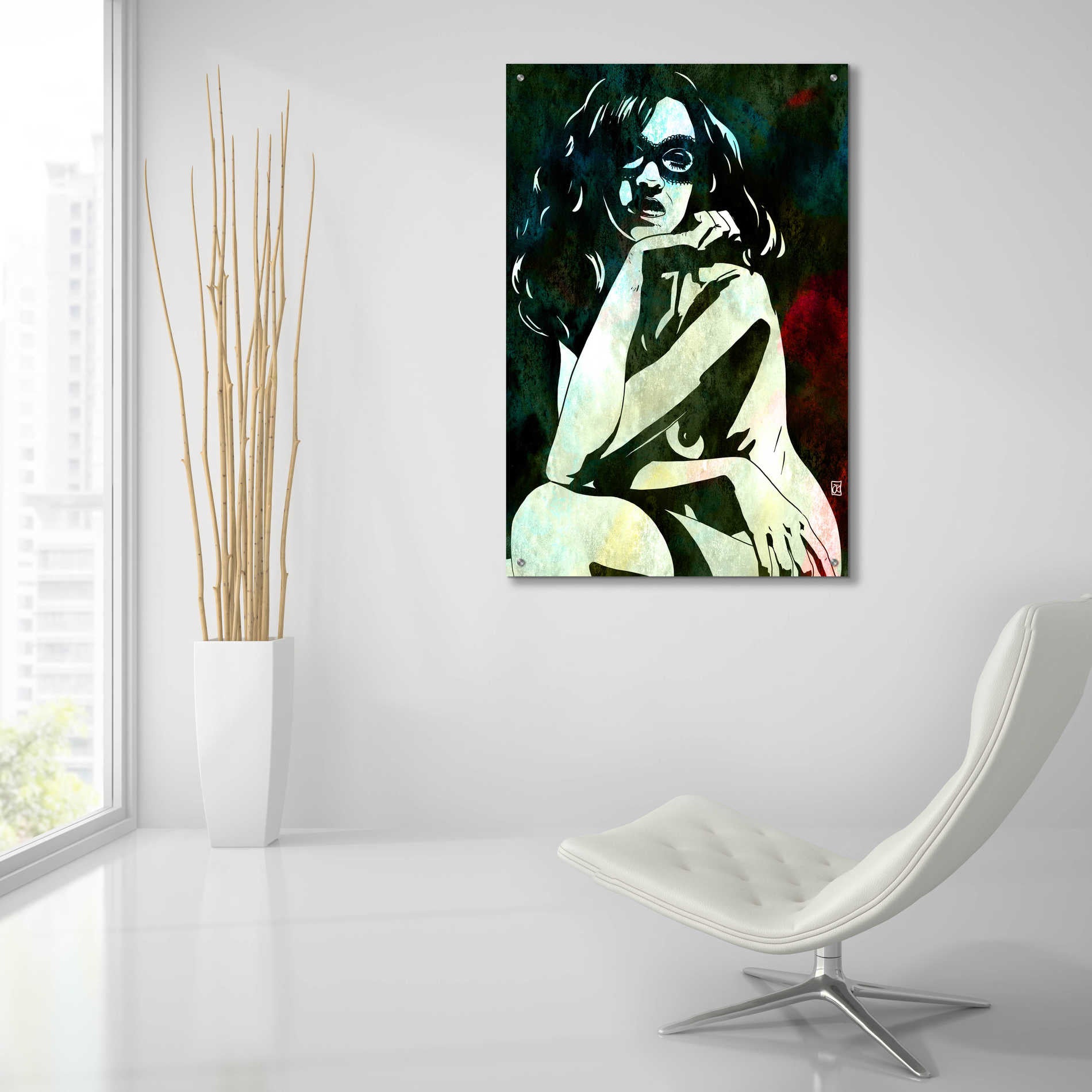 Epic Art 'Relaxed' by Giuseppe Cristiano, Acrylic Glass Wall Art,24x36