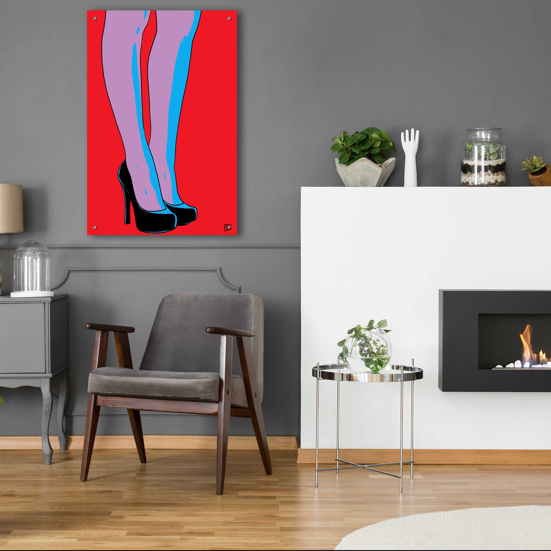 Epic Art 'Shoes IX' by Giuseppe Cristiano, Acrylic Glass Wall Art,24x36