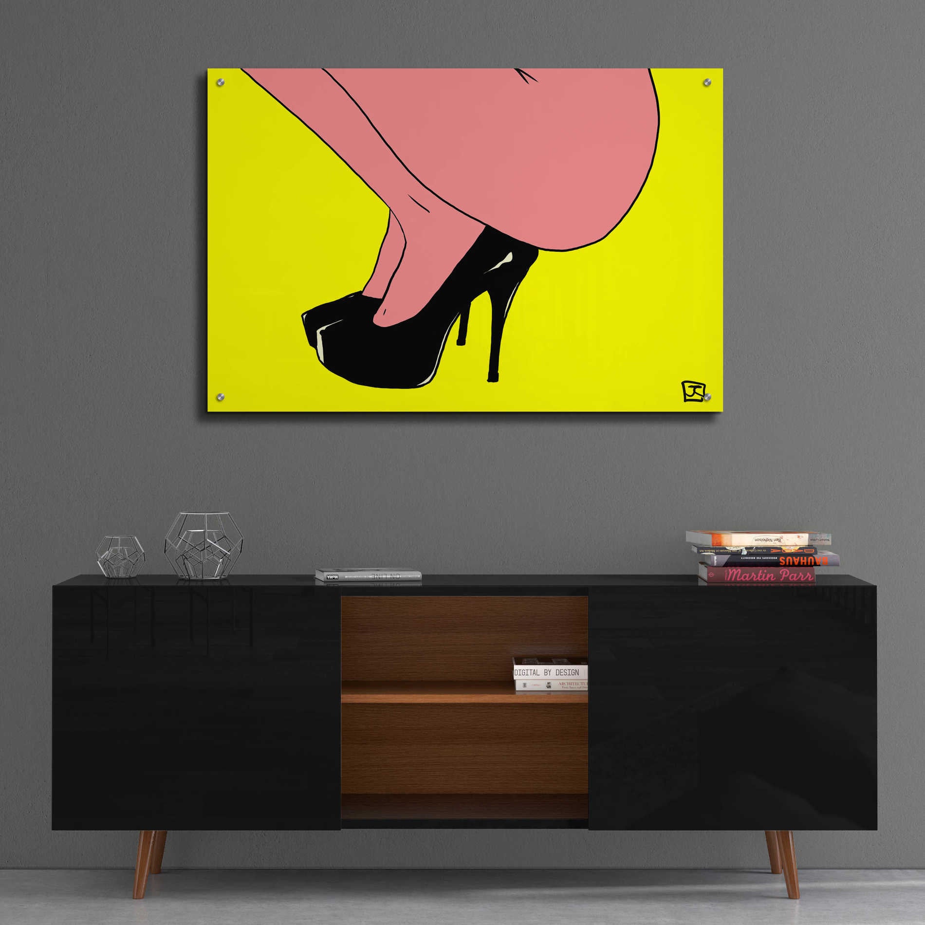 Epic Art 'Shoes Only I' by Giuseppe Cristiano, Acrylic Glass Wall Art,36x24