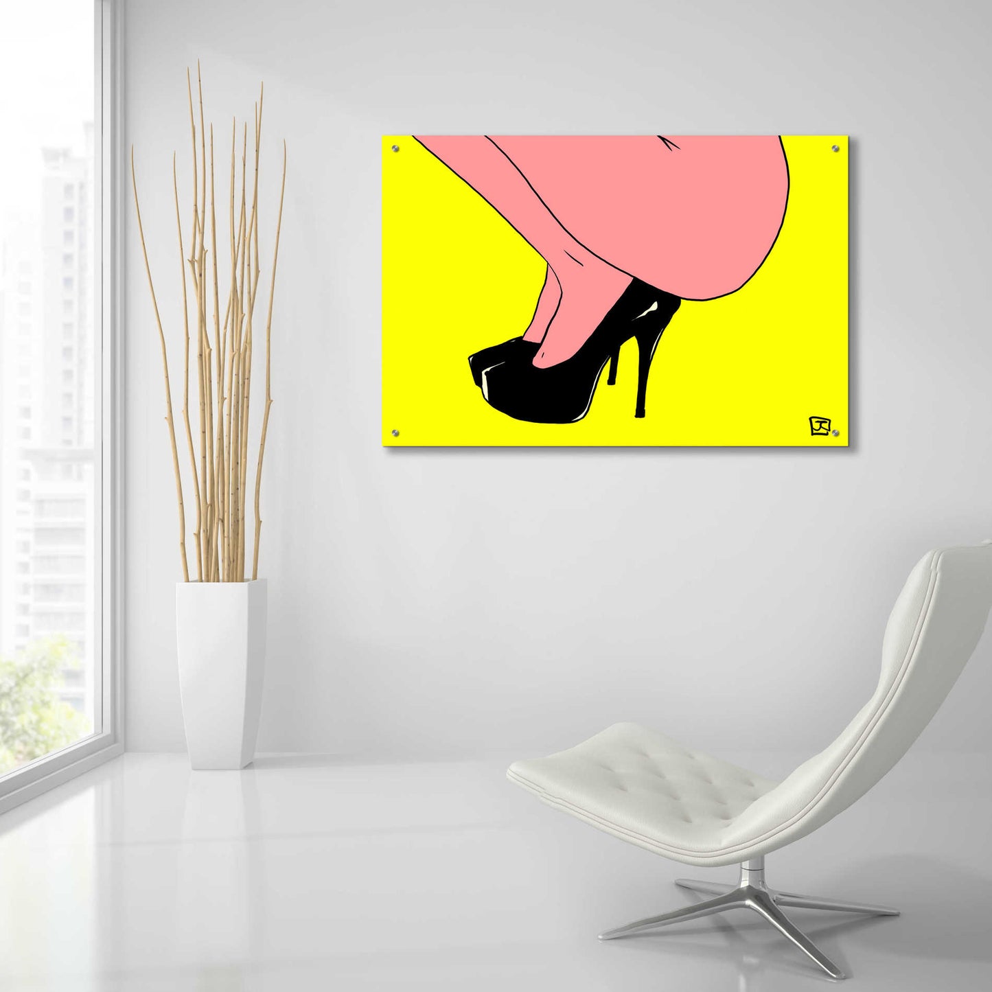 Epic Art 'Shoes Only I' by Giuseppe Cristiano, Acrylic Glass Wall Art,36x24