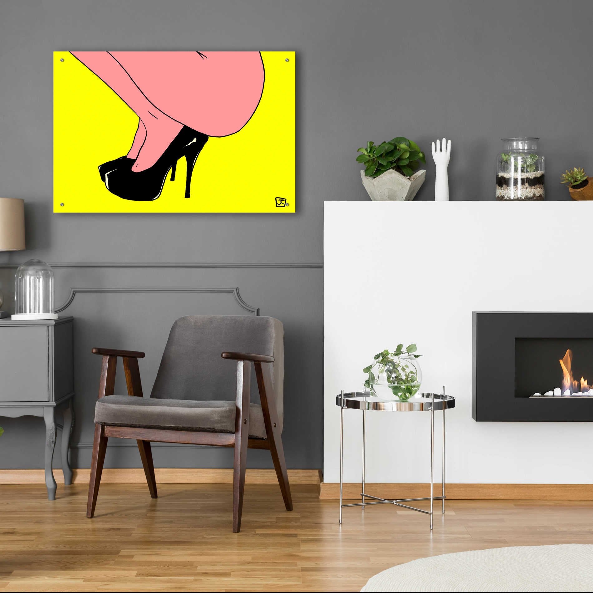 Epic Art 'Shoes Only I' by Giuseppe Cristiano, Acrylic Glass Wall Art,36x24