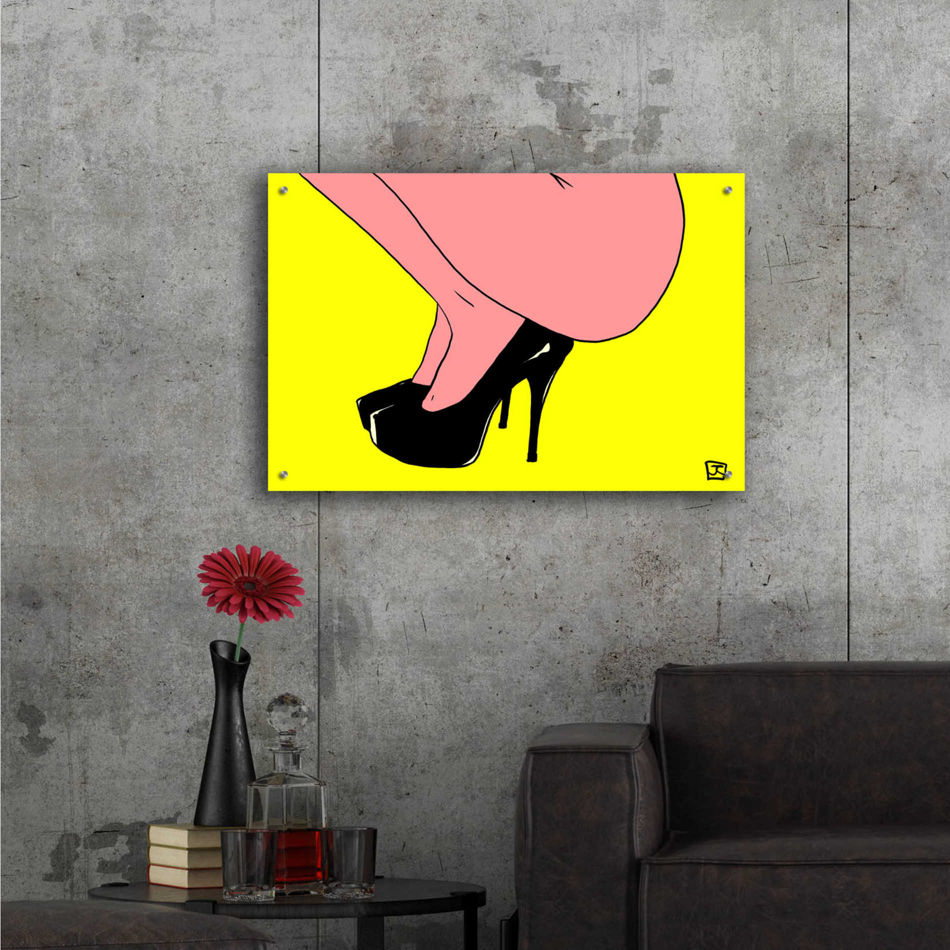 Epic Art 'Shoes Only I' by Giuseppe Cristiano, Acrylic Glass Wall Art,36x24