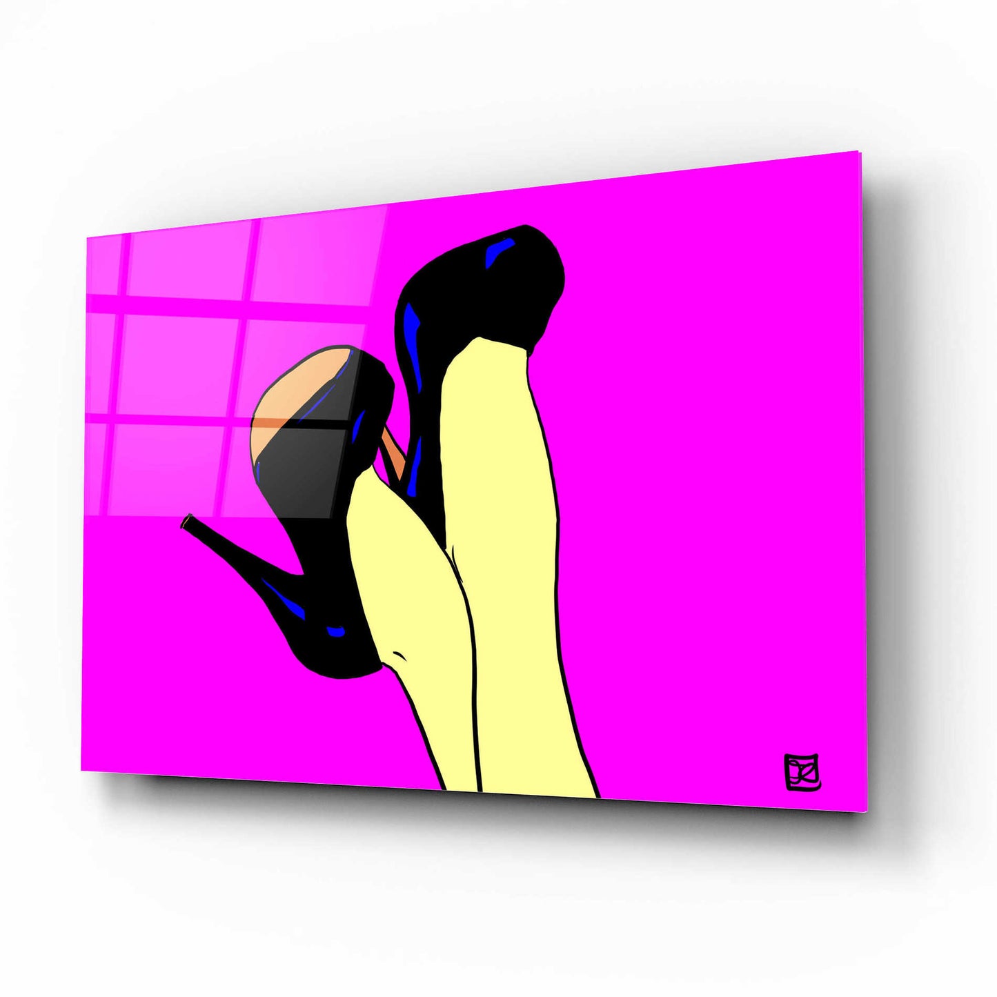 Epic Art 'Shoes Up!' by Giuseppe Cristiano, Acrylic Glass Wall Art,16x12
