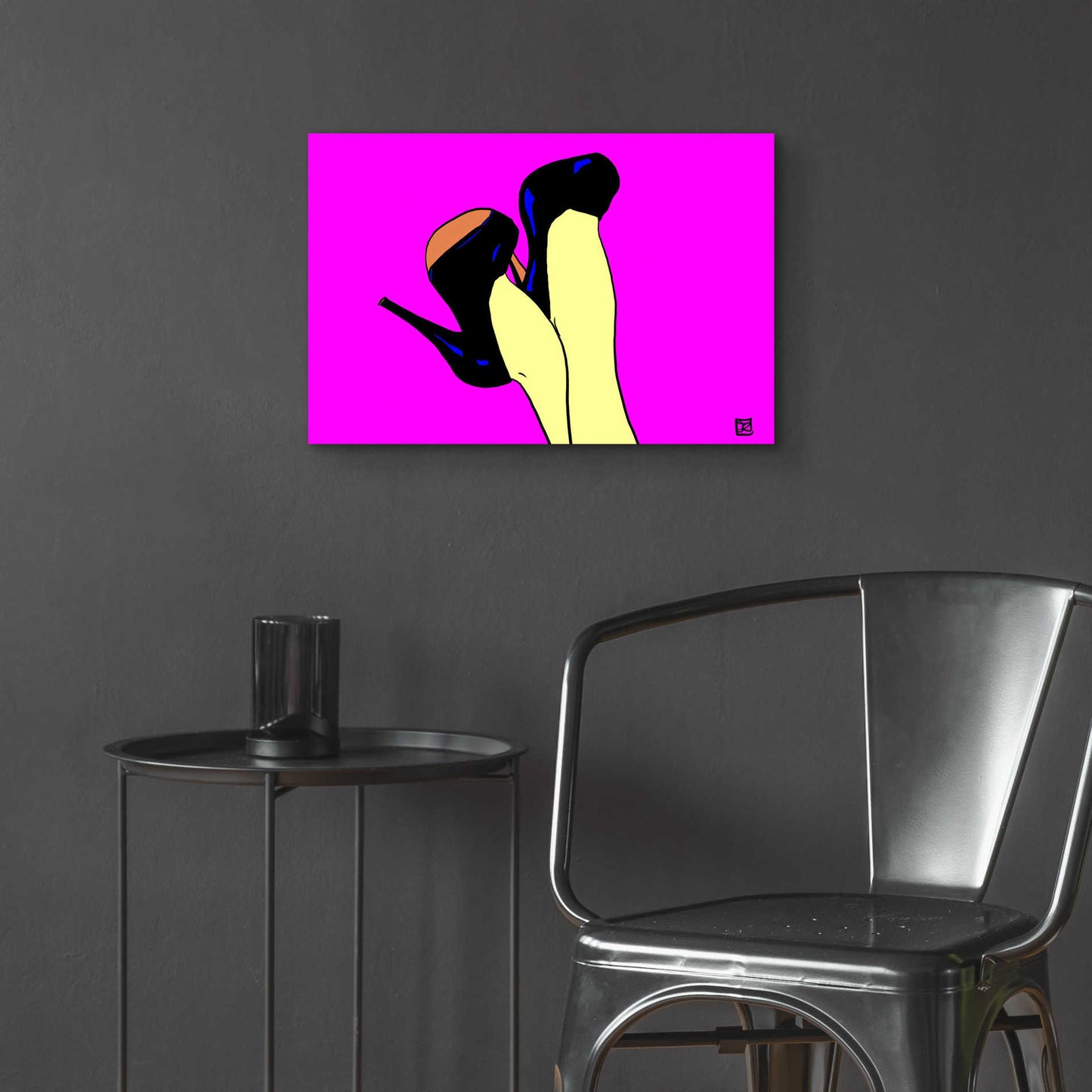 Epic Art 'Shoes Up!' by Giuseppe Cristiano, Acrylic Glass Wall Art,24x16