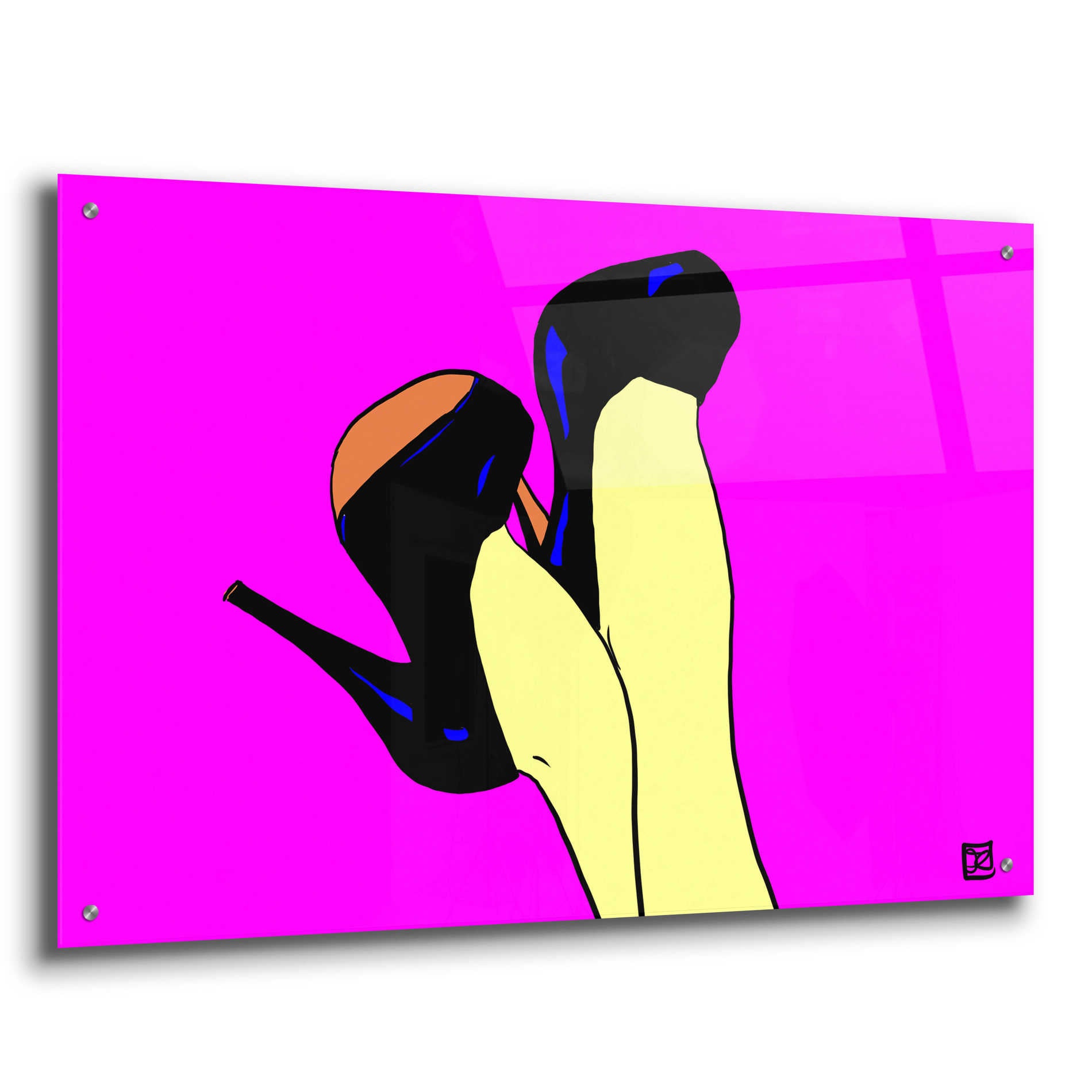 Epic Art 'Shoes Up!' by Giuseppe Cristiano, Acrylic Glass Wall Art,36x24