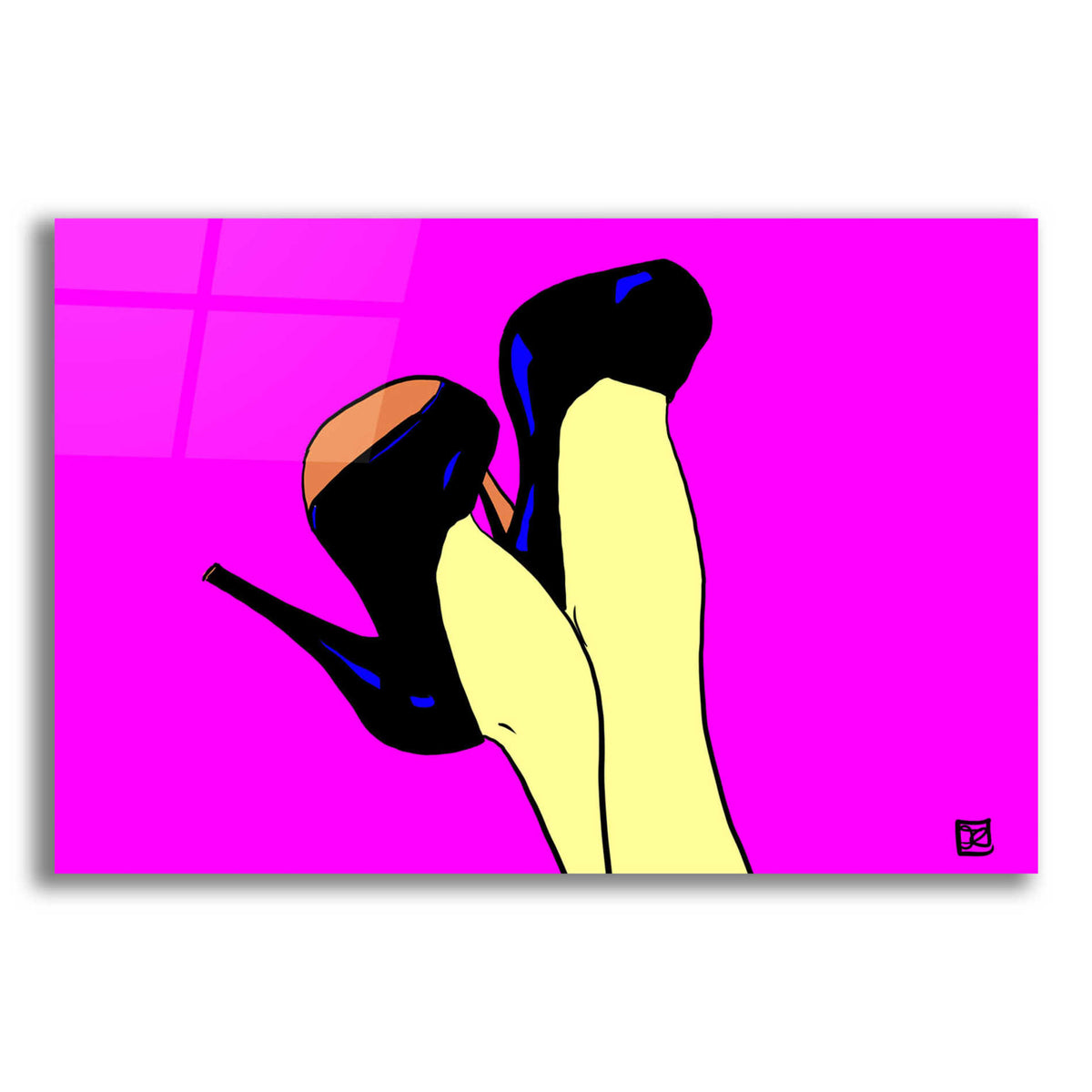 Epic Art 'Shoes Up!' by Giuseppe Cristiano, Acrylic Glass Wall Art