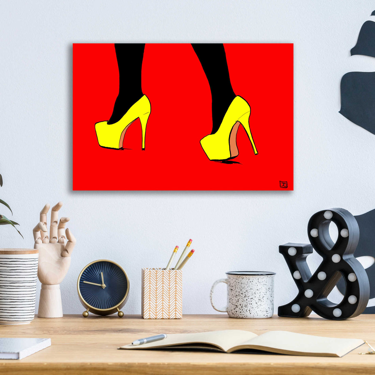 Epic Art 'Shoes VIII' by Giuseppe Cristiano, Acrylic Glass Wall Art,16x12