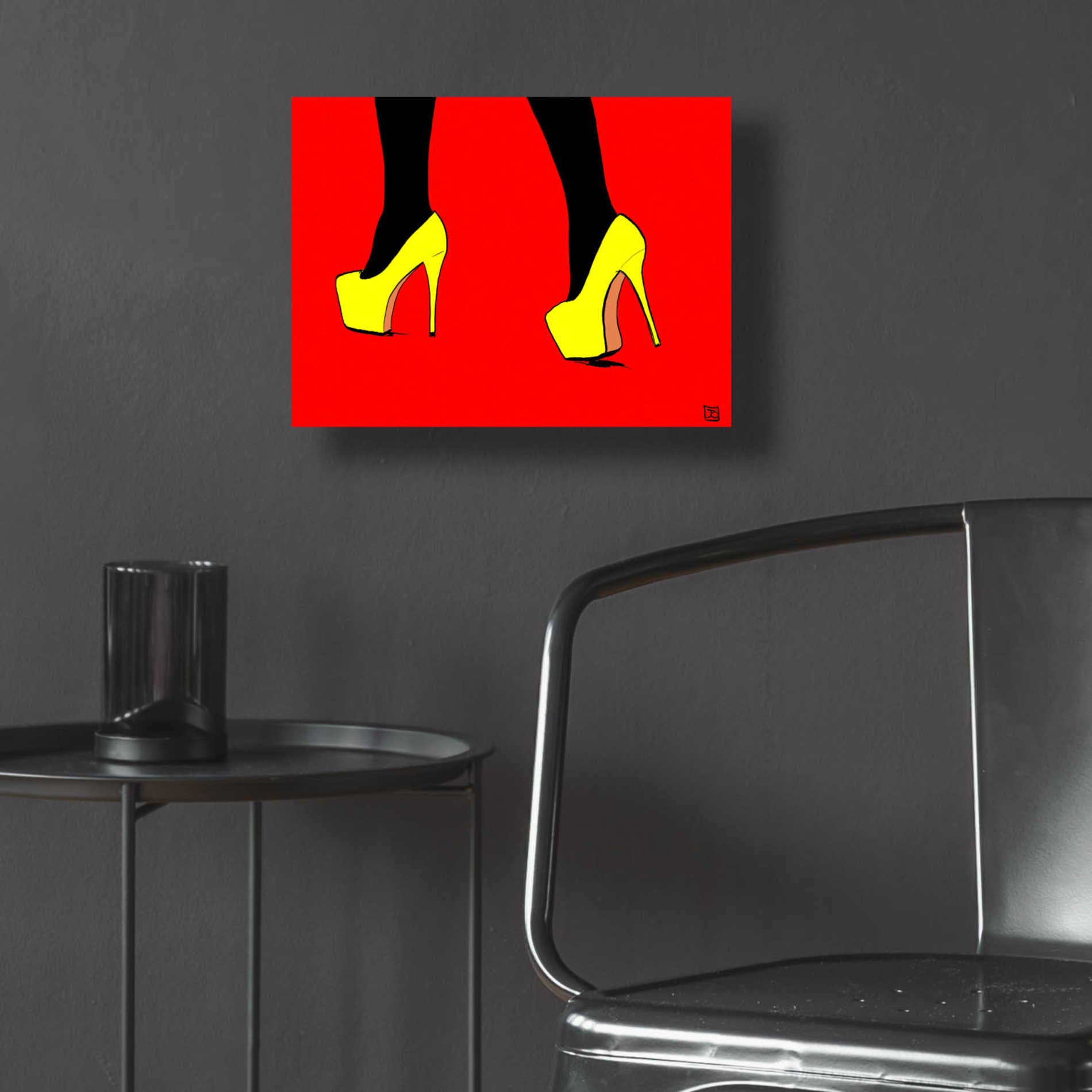 Epic Art 'Shoes VIII' by Giuseppe Cristiano, Acrylic Glass Wall Art,16x12