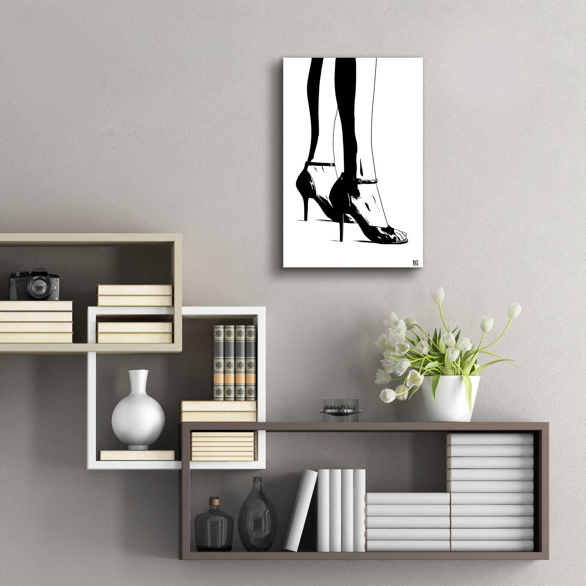 Epic Art 'Shoes X' by Giuseppe Cristiano, Acrylic Glass Wall Art,16x24