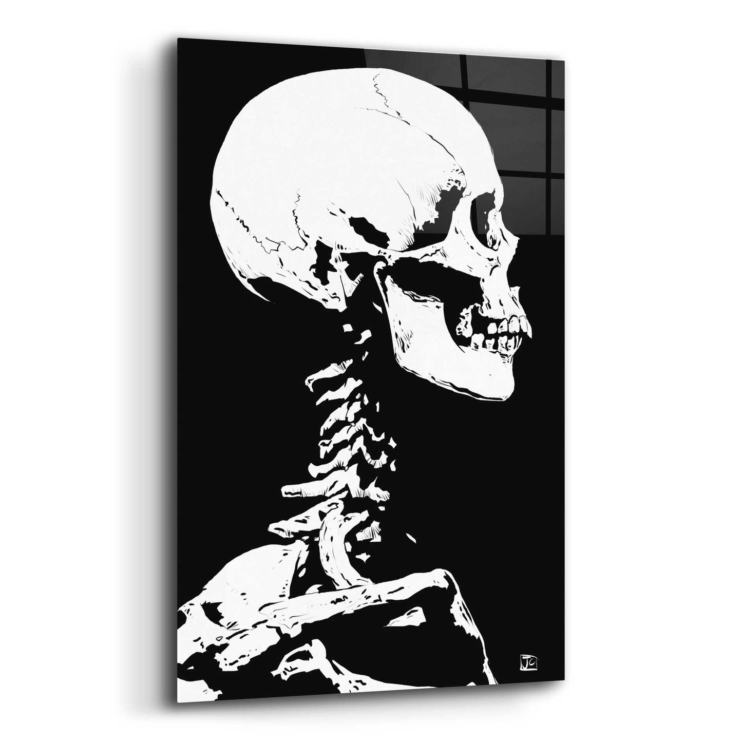 Epic Art 'Skeleton' by Giuseppe Cristiano, Acrylic Glass Wall Art,12x16