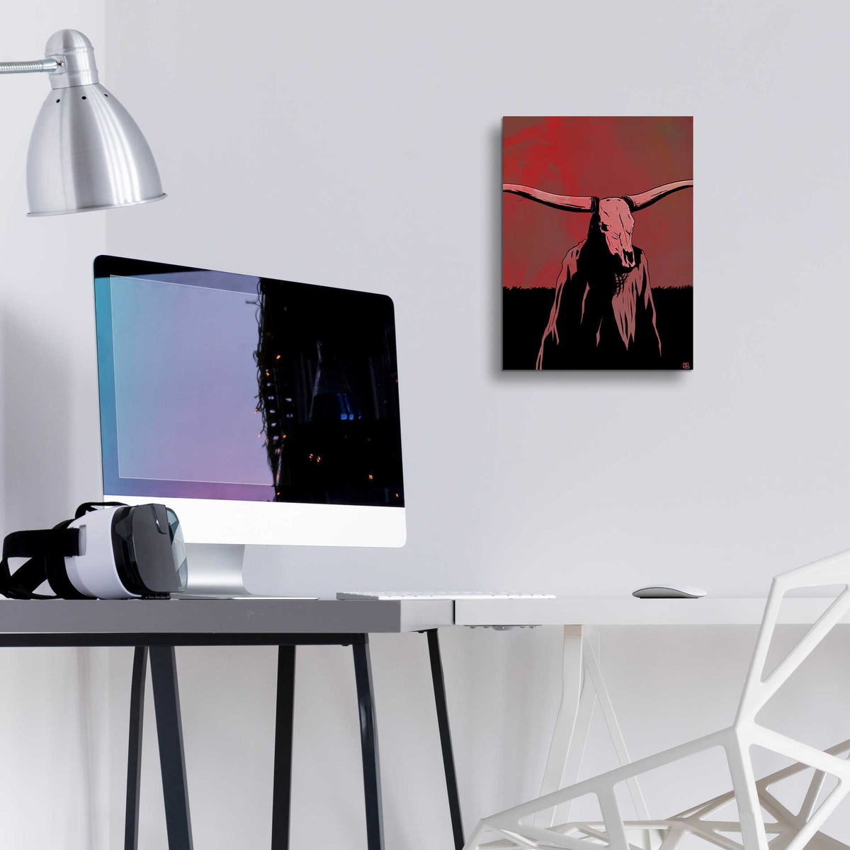 Epic Art 'Skull' by Giuseppe Cristiano, Acrylic Glass Wall Art,12x16