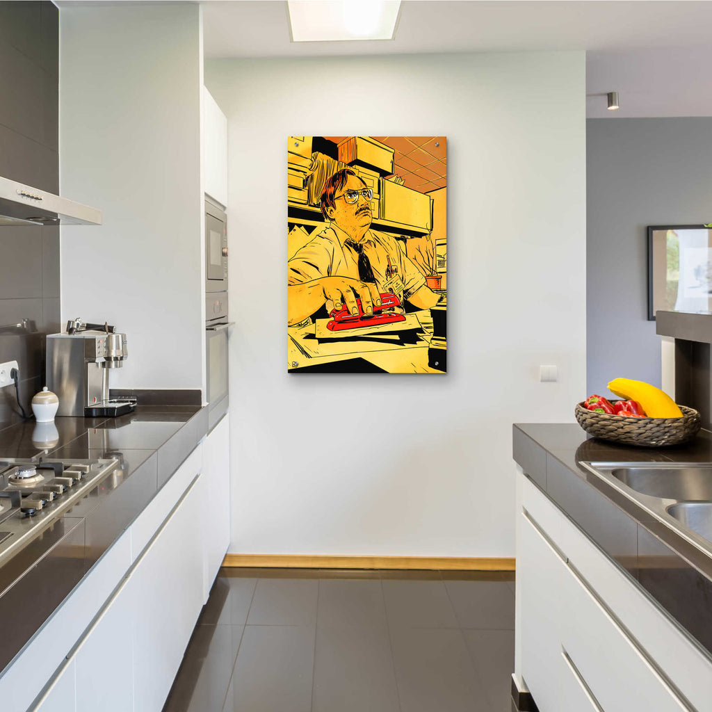 Epic Art 'Stapler' by Giuseppe Cristiano, Acrylic Glass Wall Art,24x36