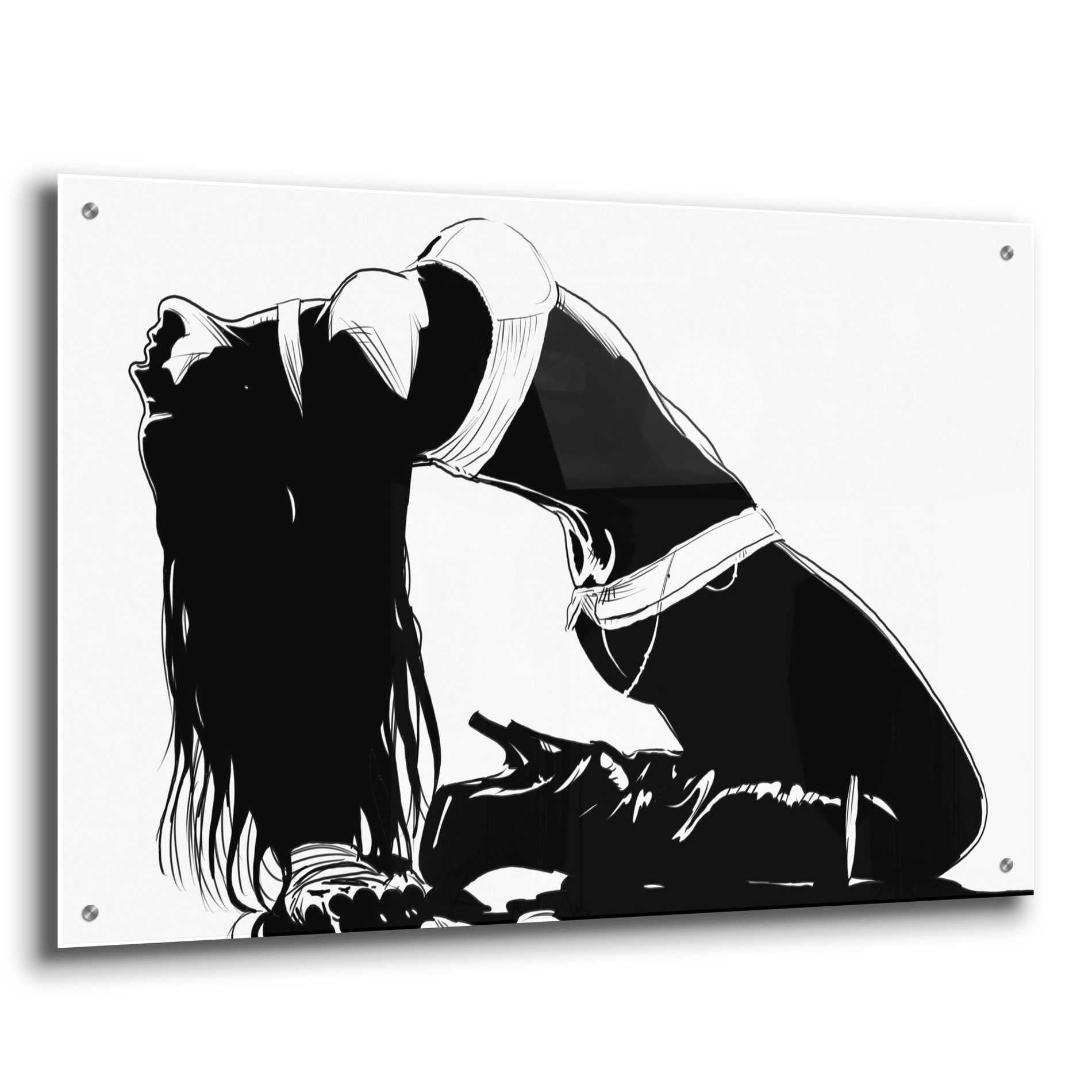 Epic Art 'Striking a Pose II' by Giuseppe Cristiano, Acrylic Glass Wall Art,36x24