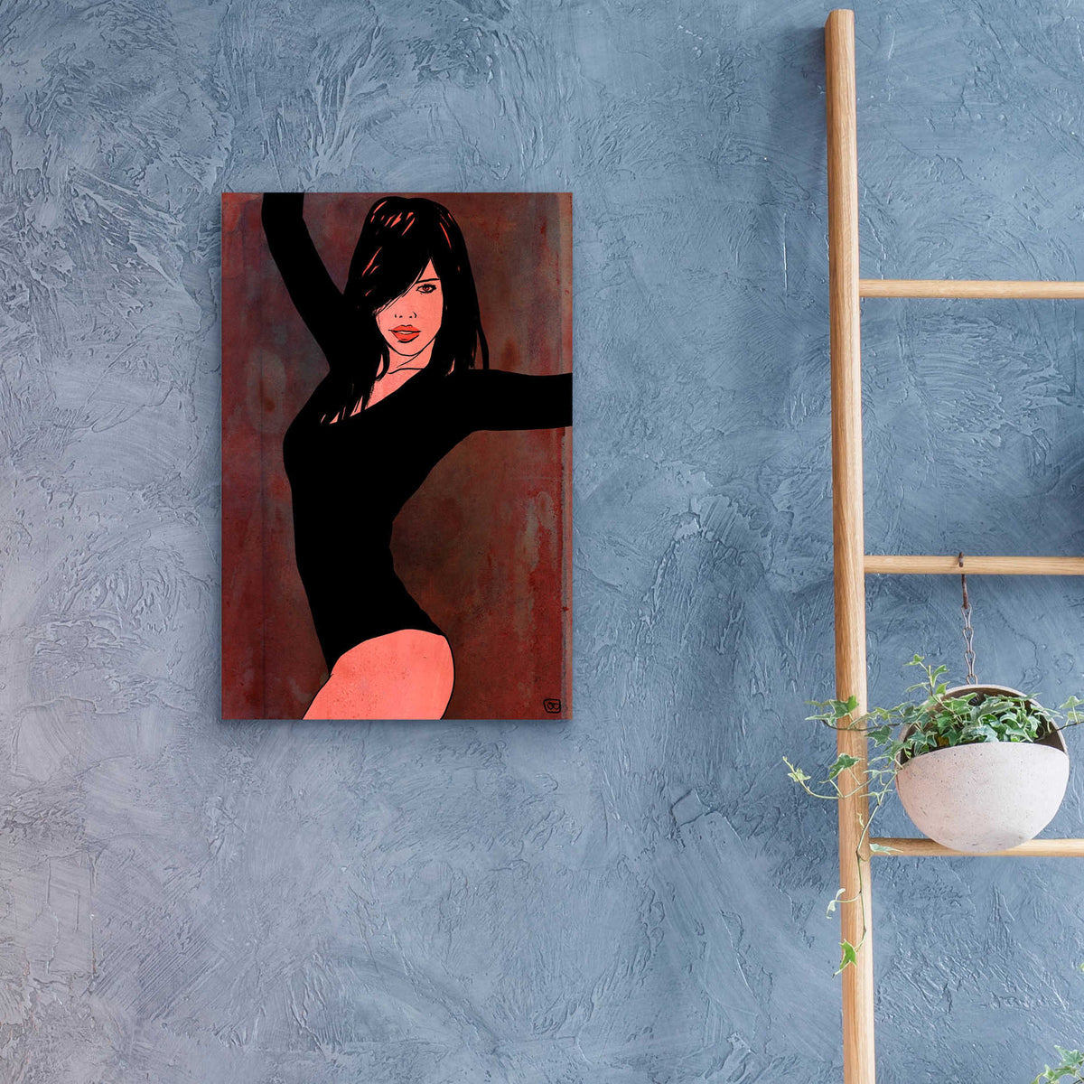 Epic Art 'Striking a Pose' by Giuseppe Cristiano, Acrylic Glass Wall Art,16x24