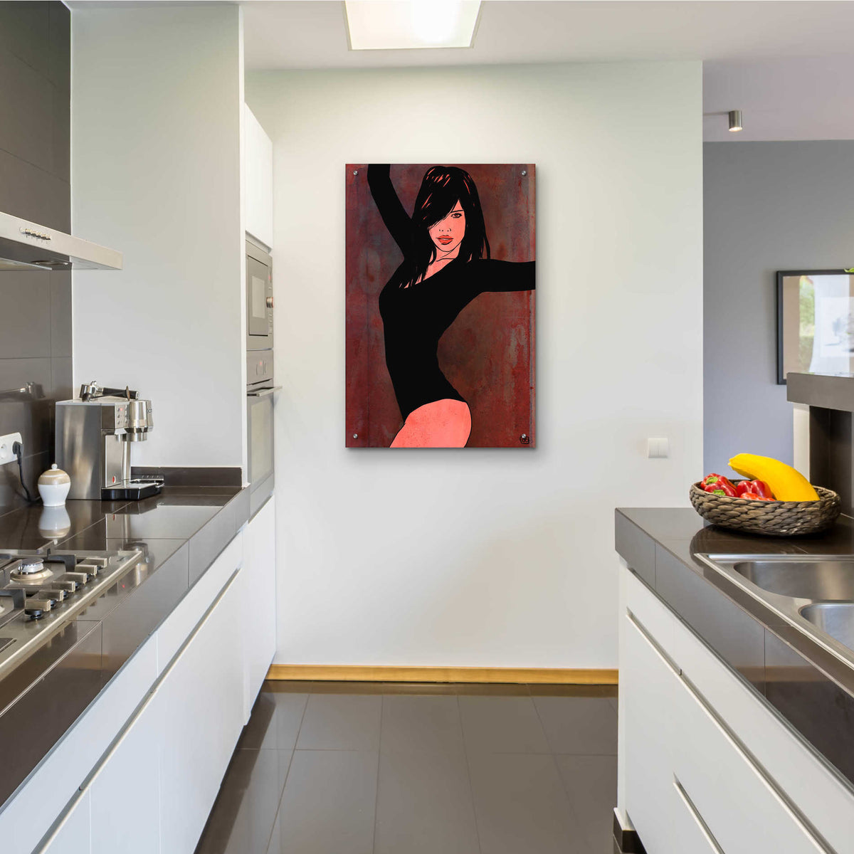 Epic Art 'Striking a Pose' by Giuseppe Cristiano, Acrylic Glass Wall Art,24x36