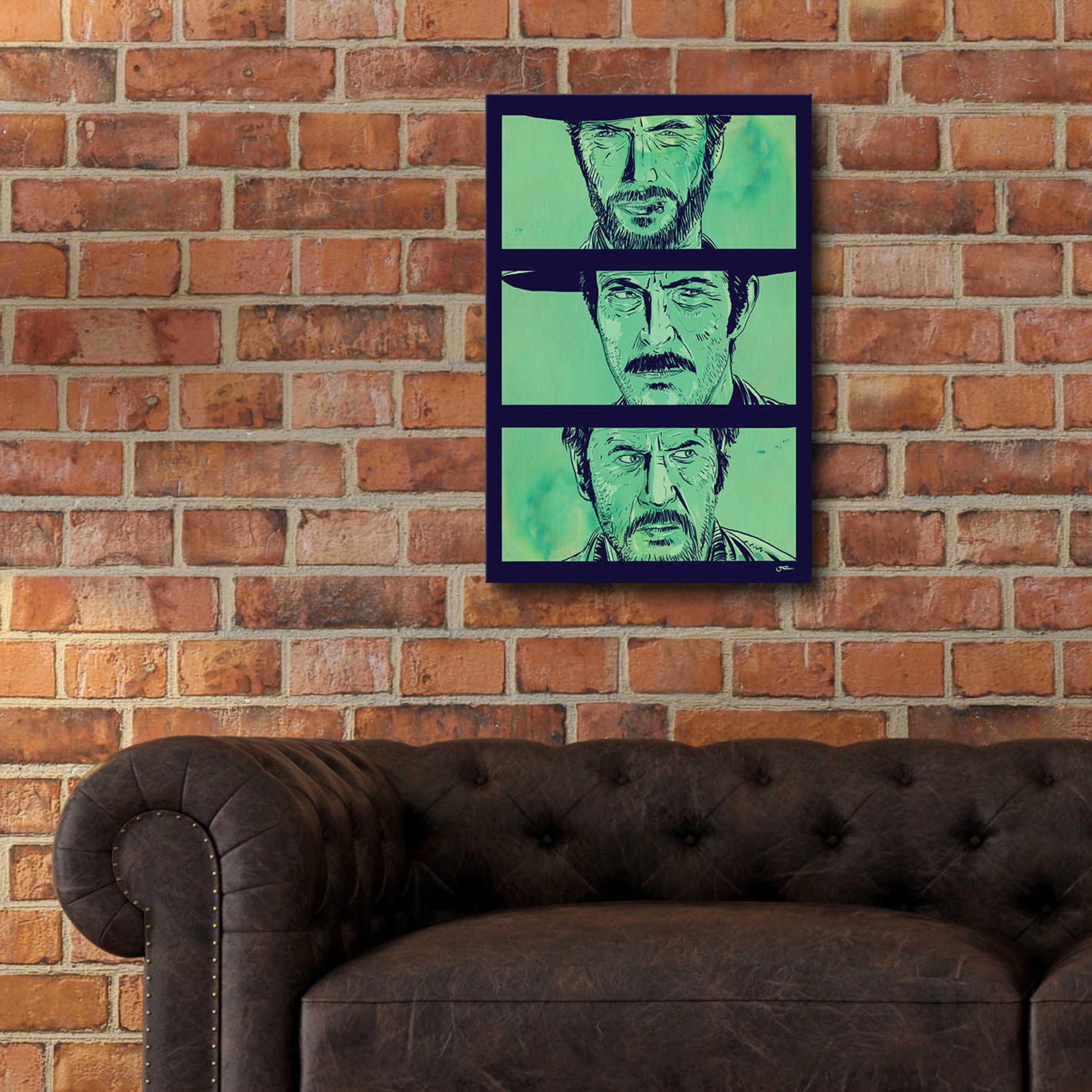 Epic Art 'The Good the Bad and the Ugly' by Giuseppe Cristiano, Acrylic Glass Wall Art,16x24