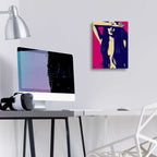 Epic Art 'Three Black Stars' by Giuseppe Cristiano, Acrylic Glass Wall Art,12x16