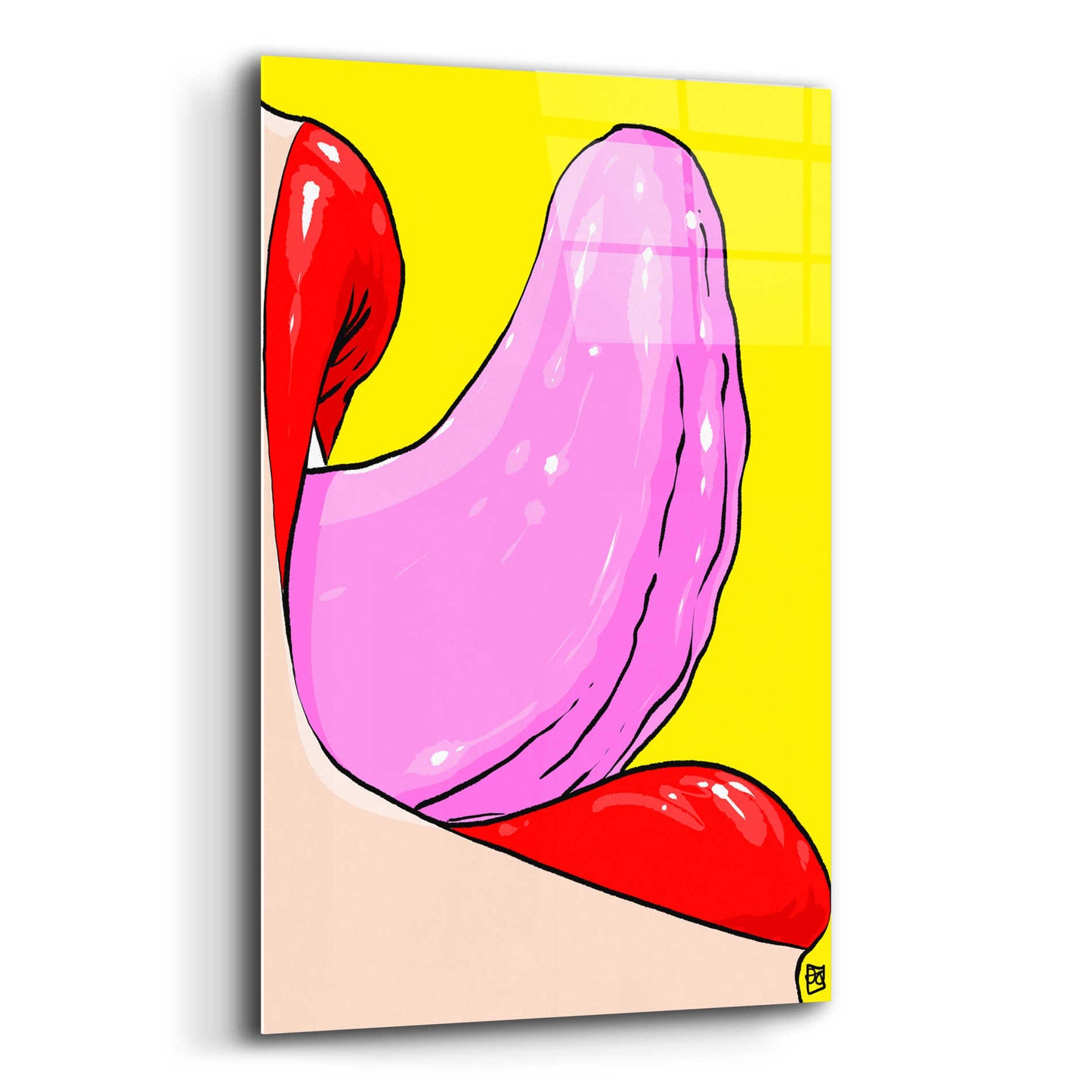 Epic Art 'Tongue' by Giuseppe Cristiano, Acrylic Glass Wall Art,12x16