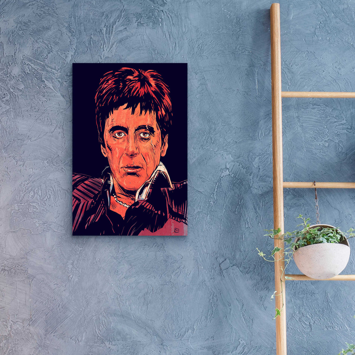 Epic Art 'Tony Montana' by Giuseppe Cristiano, Acrylic Glass Wall Art,16x24