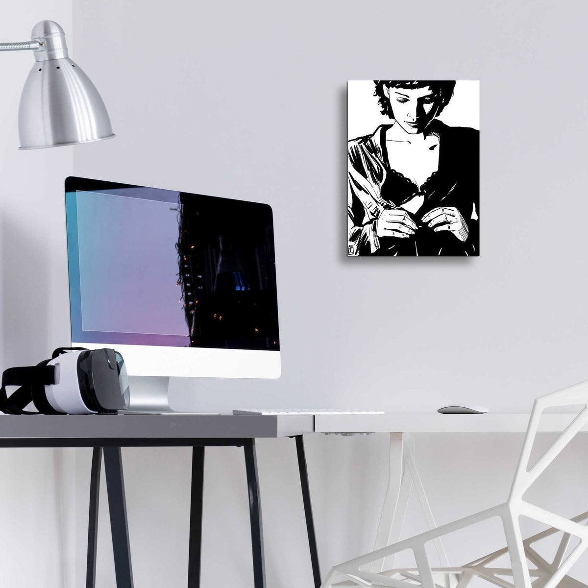 Epic Art 'Unbutton' by Giuseppe Cristiano, Acrylic Glass Wall Art,12x16