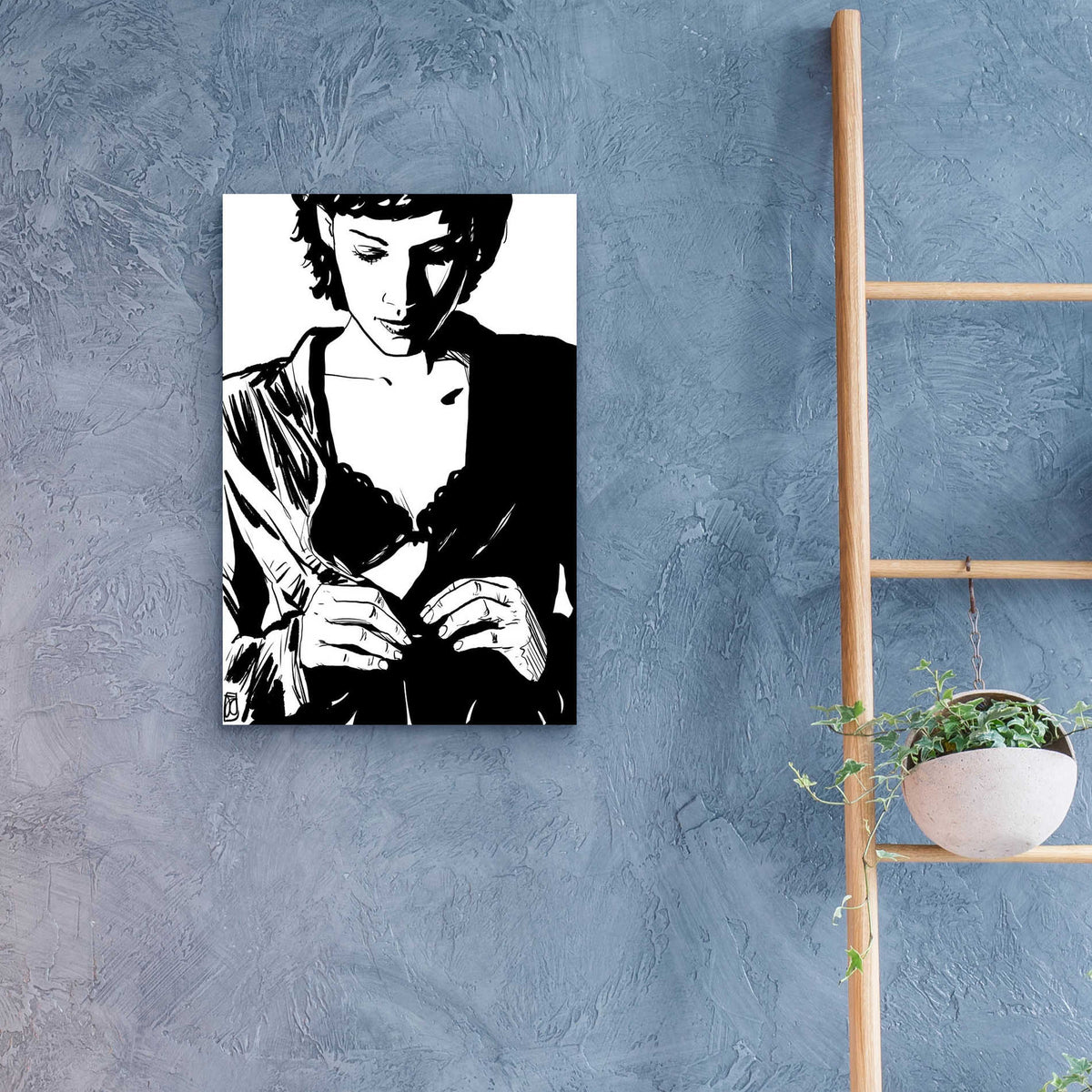 Epic Art 'Unbutton' by Giuseppe Cristiano, Acrylic Glass Wall Art,16x24