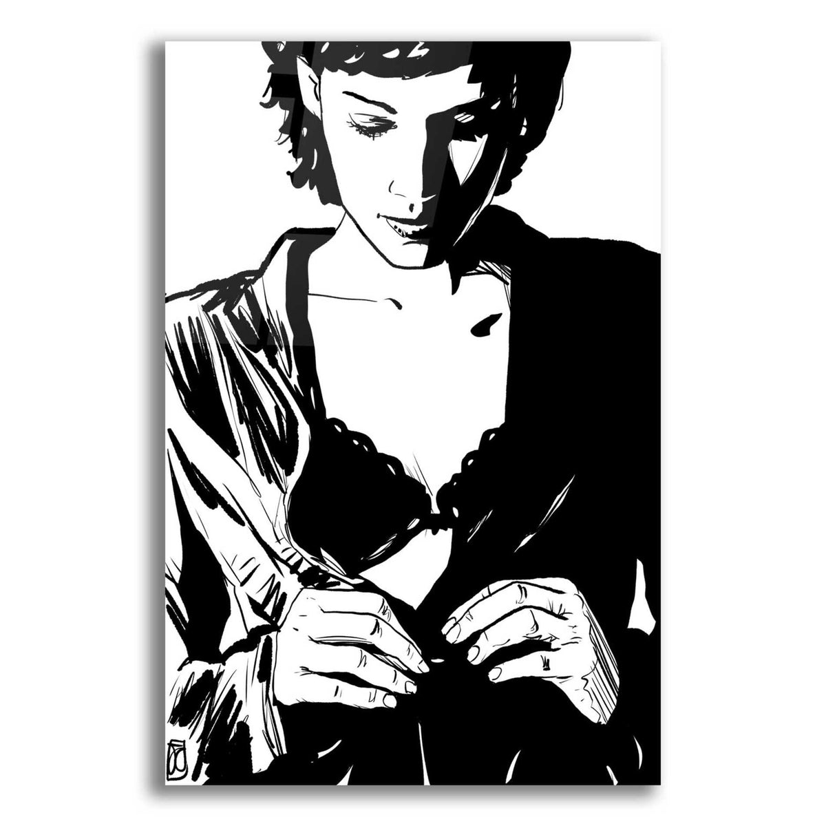 Epic Art 'Unbutton' by Giuseppe Cristiano, Acrylic Glass Wall Art