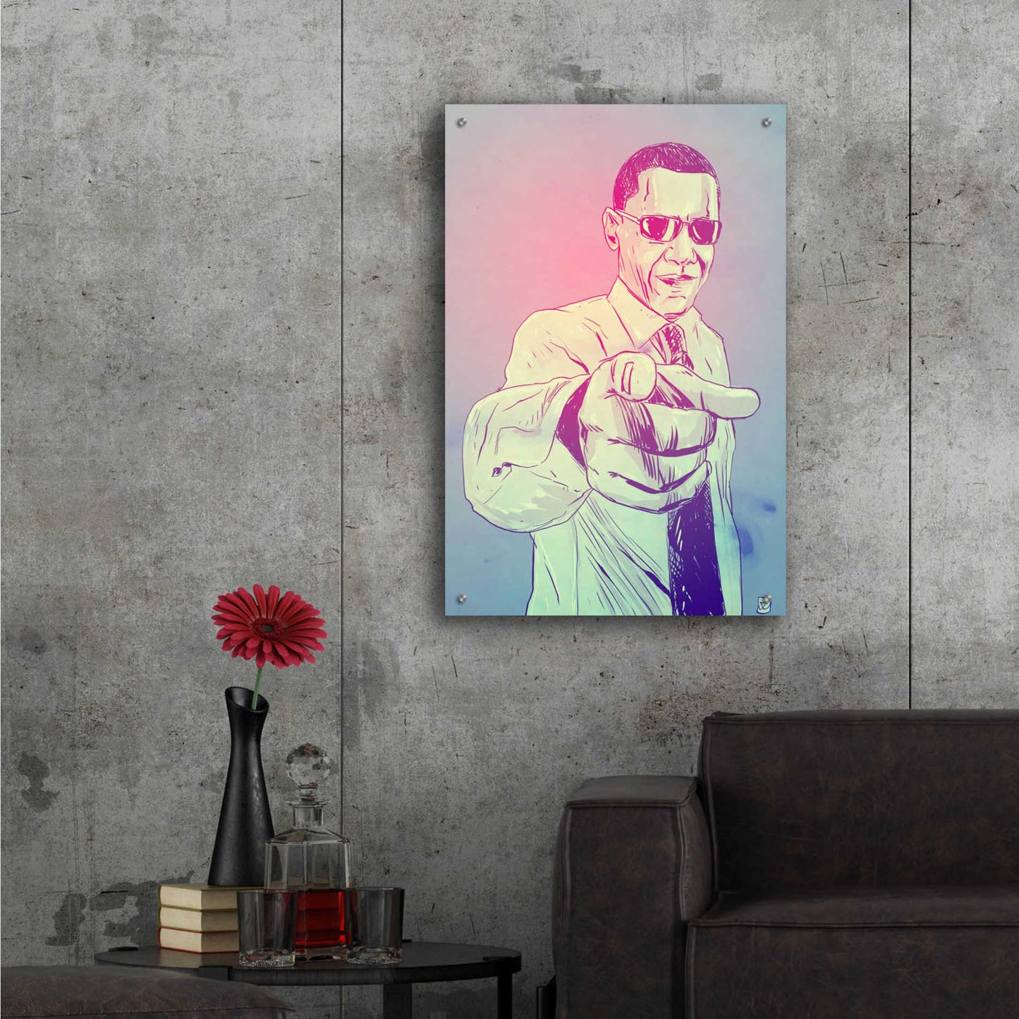 Epic Art 'Yes You Can' by Giuseppe Cristiano, Acrylic Glass Wall Art,24x36
