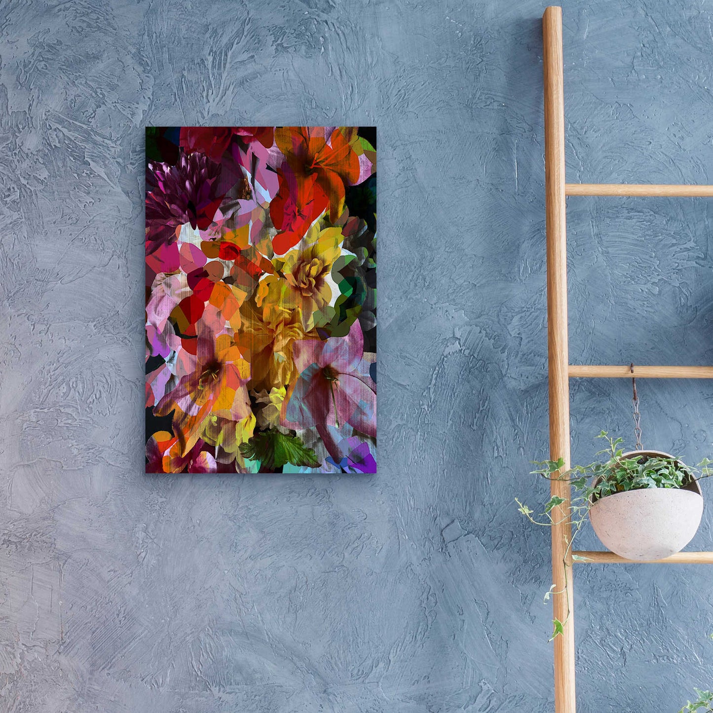 Epic Art 'Abstract Floral' by Shandra Smith, Acrylic Glass Wall Art,16x24