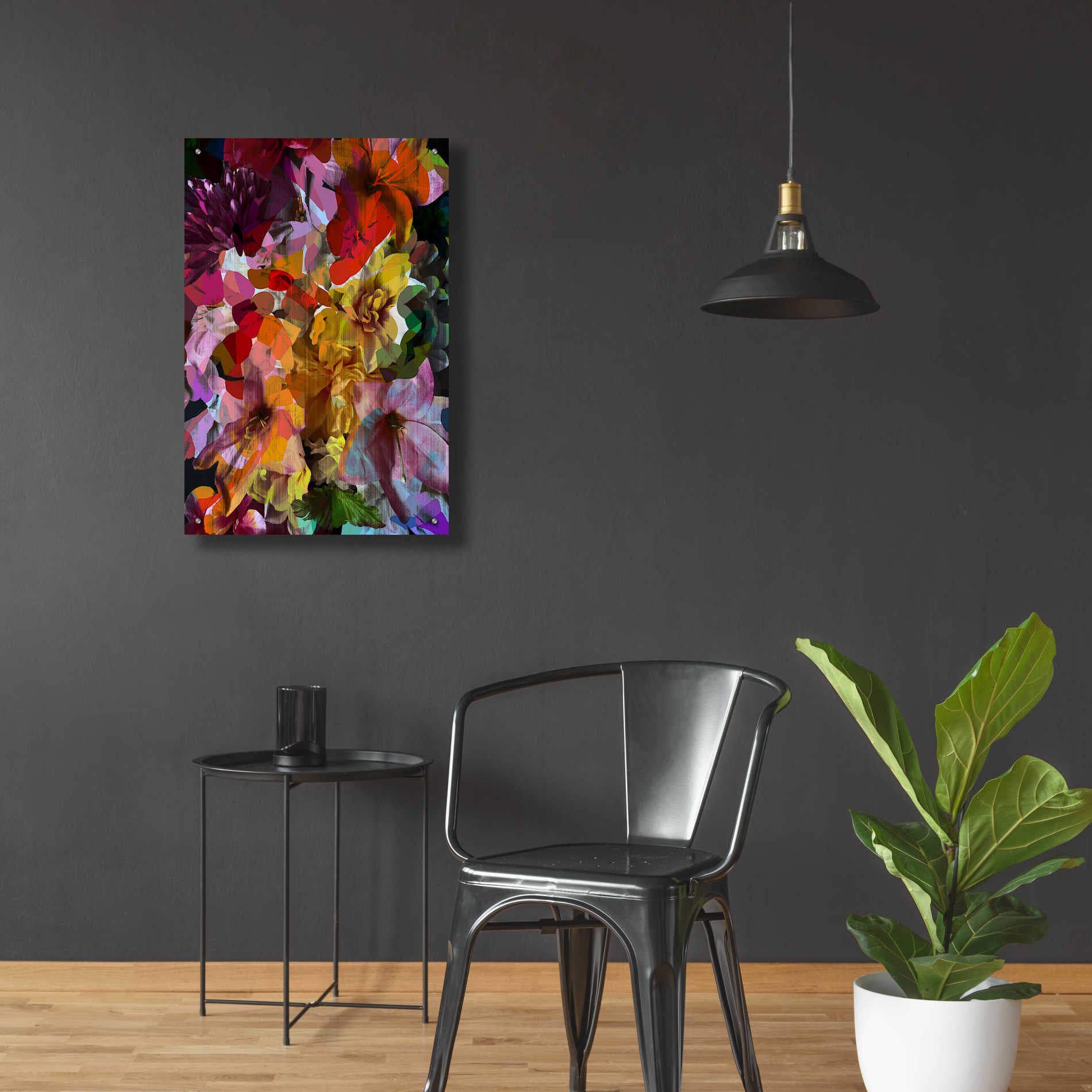 Epic Art 'Abstract Floral' by Shandra Smith, Acrylic Glass Wall Art,24x36