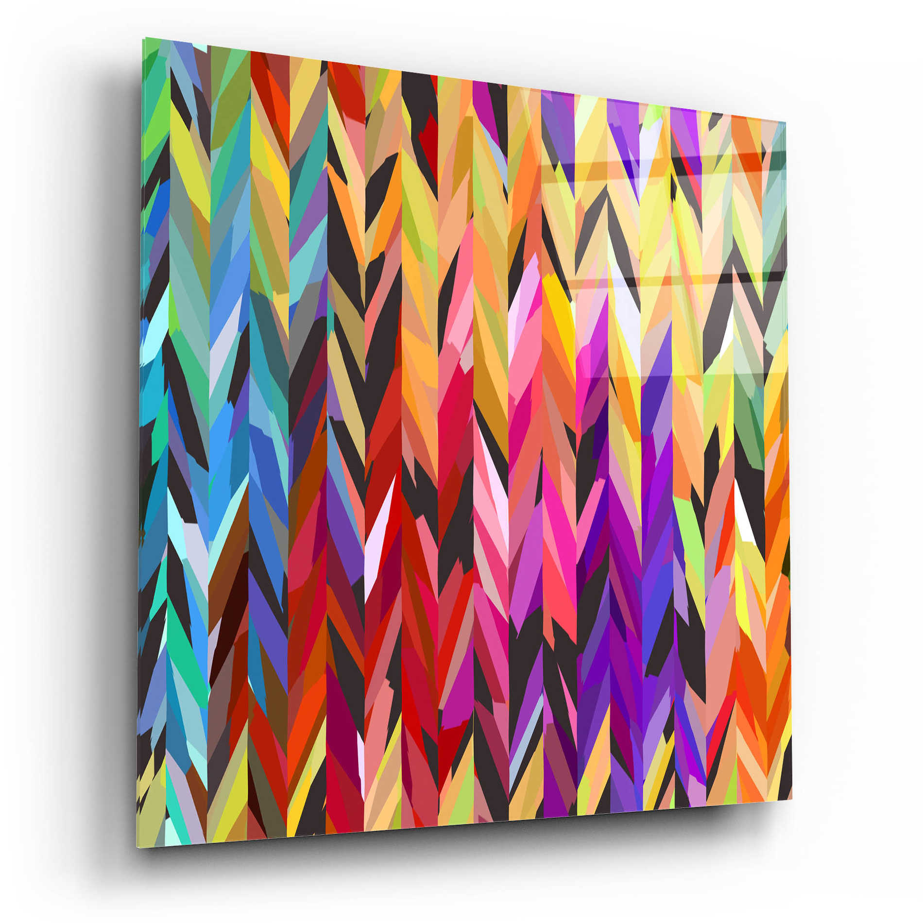 Epic Art 'Burst of Color' by Shandra Smith, Acrylic Glass Wall Art,12x12