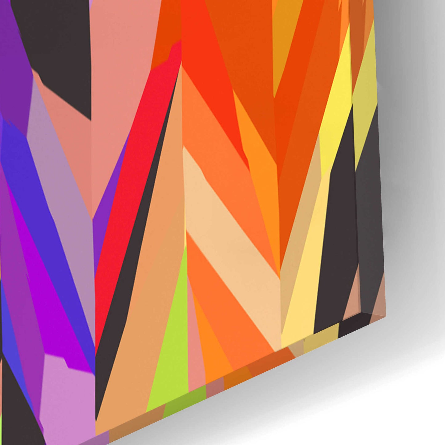 Epic Art 'Burst of Color' by Shandra Smith, Acrylic Glass Wall Art,12x12