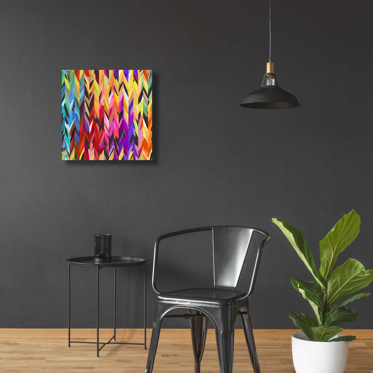 Epic Art 'Burst of Color' by Shandra Smith, Acrylic Glass Wall Art,24x24
