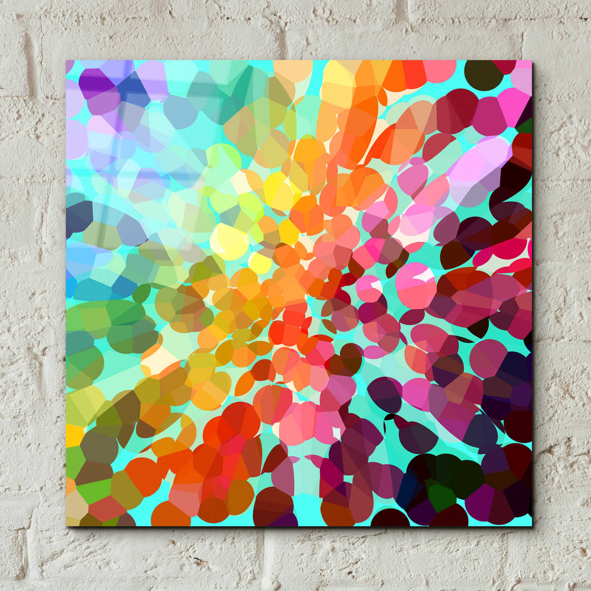 Epic Art 'Connect' by Shandra Smith, Acrylic Glass Wall Art,12x12