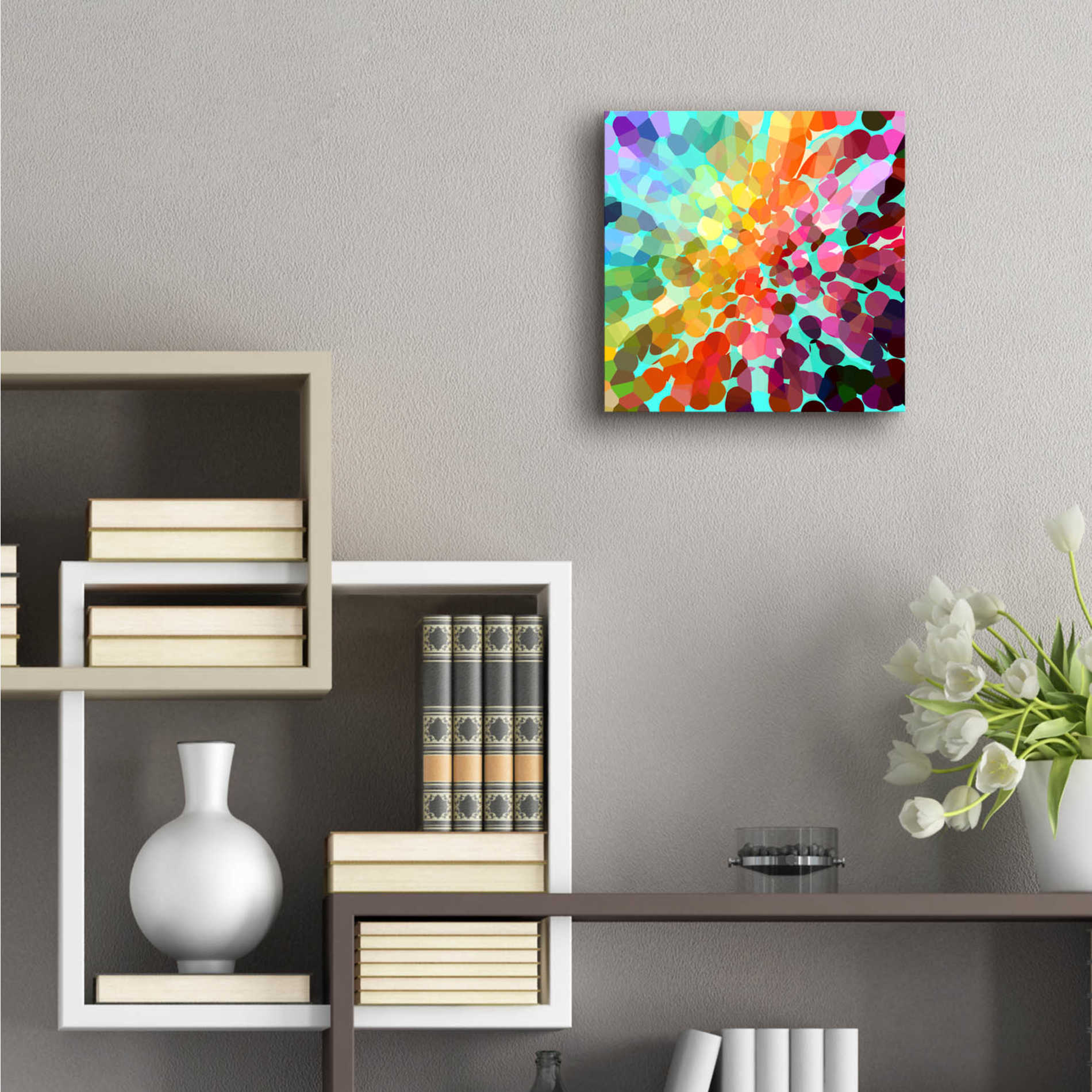 Epic Art 'Connect' by Shandra Smith, Acrylic Glass Wall Art,12x12