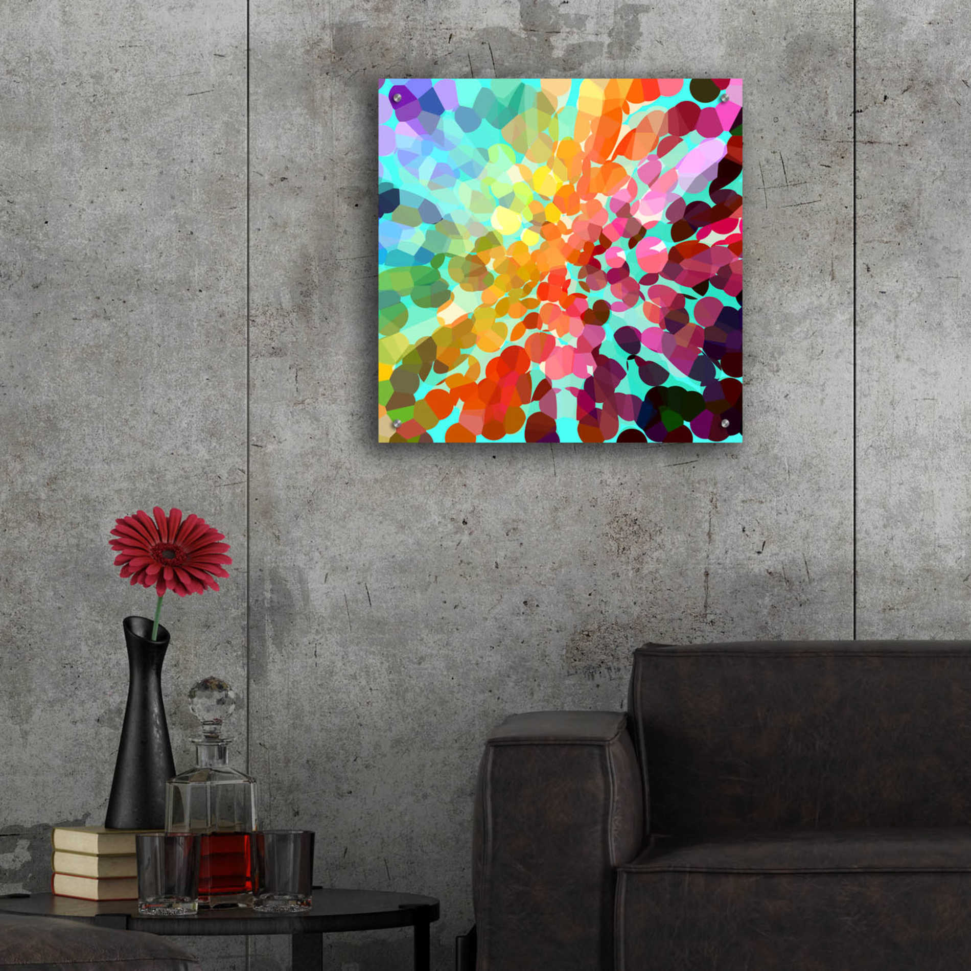 Epic Art 'Connect' by Shandra Smith, Acrylic Glass Wall Art,24x24