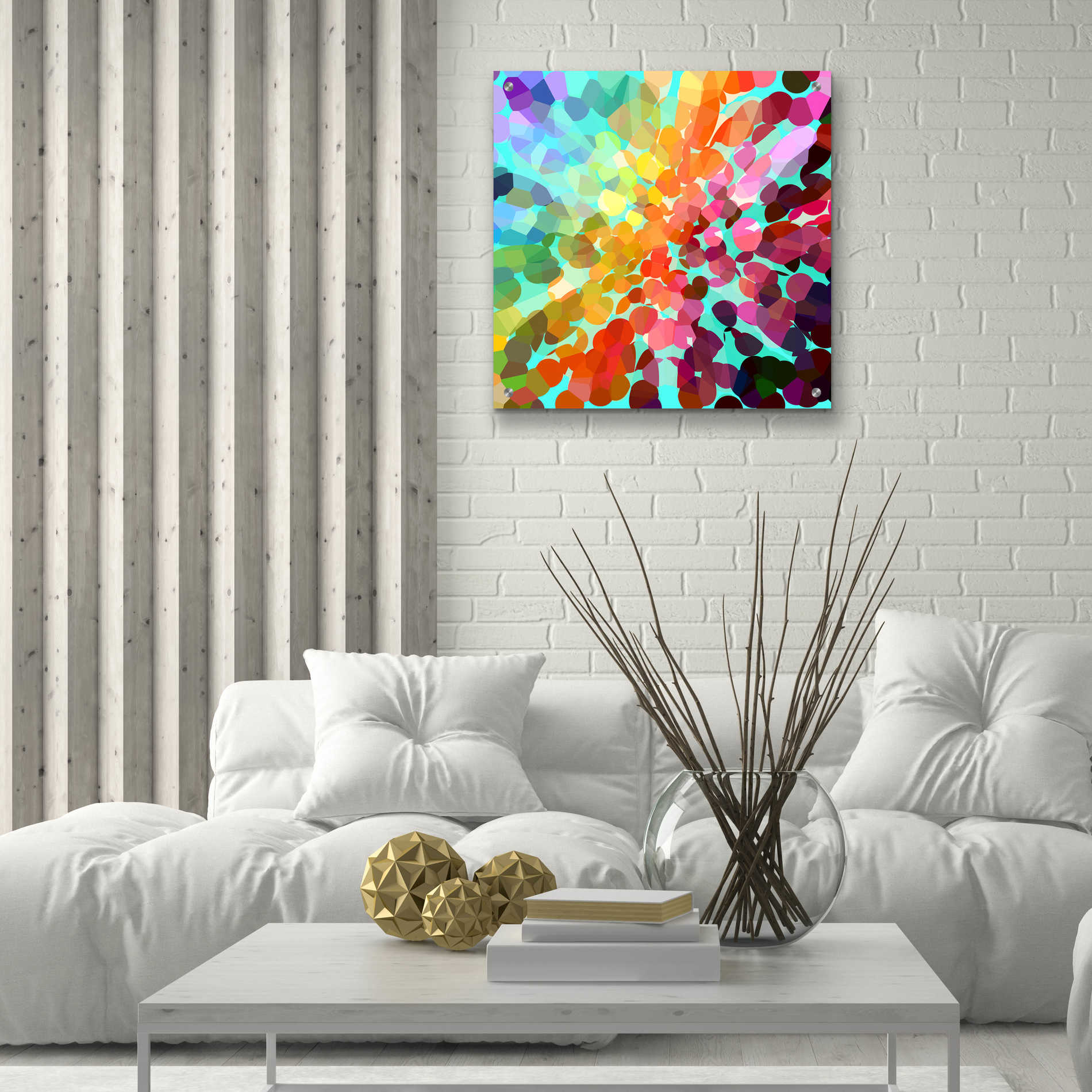 Epic Art 'Connect' by Shandra Smith, Acrylic Glass Wall Art,24x24