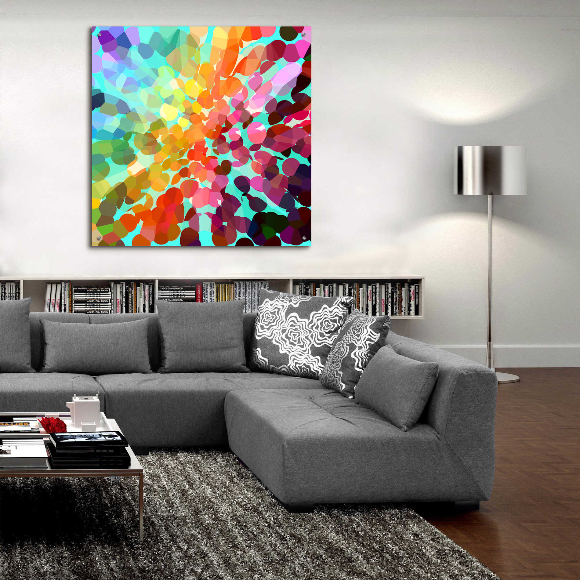 Epic Art 'Connect' by Shandra Smith, Acrylic Glass Wall Art,36x36