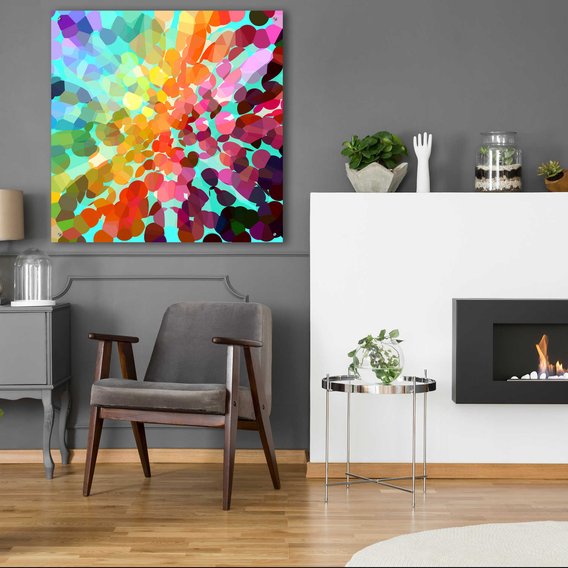 Epic Art 'Connect' by Shandra Smith, Acrylic Glass Wall Art,36x36