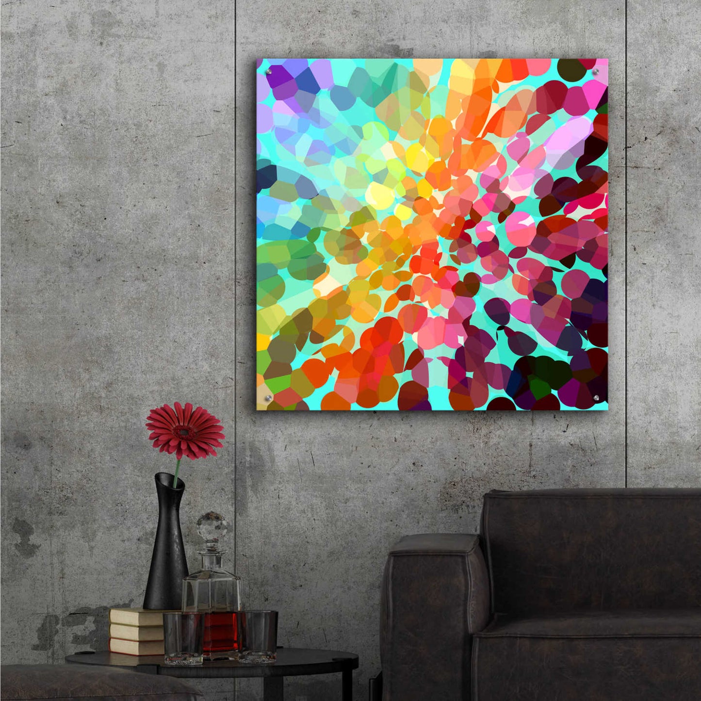 Epic Art 'Connect' by Shandra Smith, Acrylic Glass Wall Art,36x36