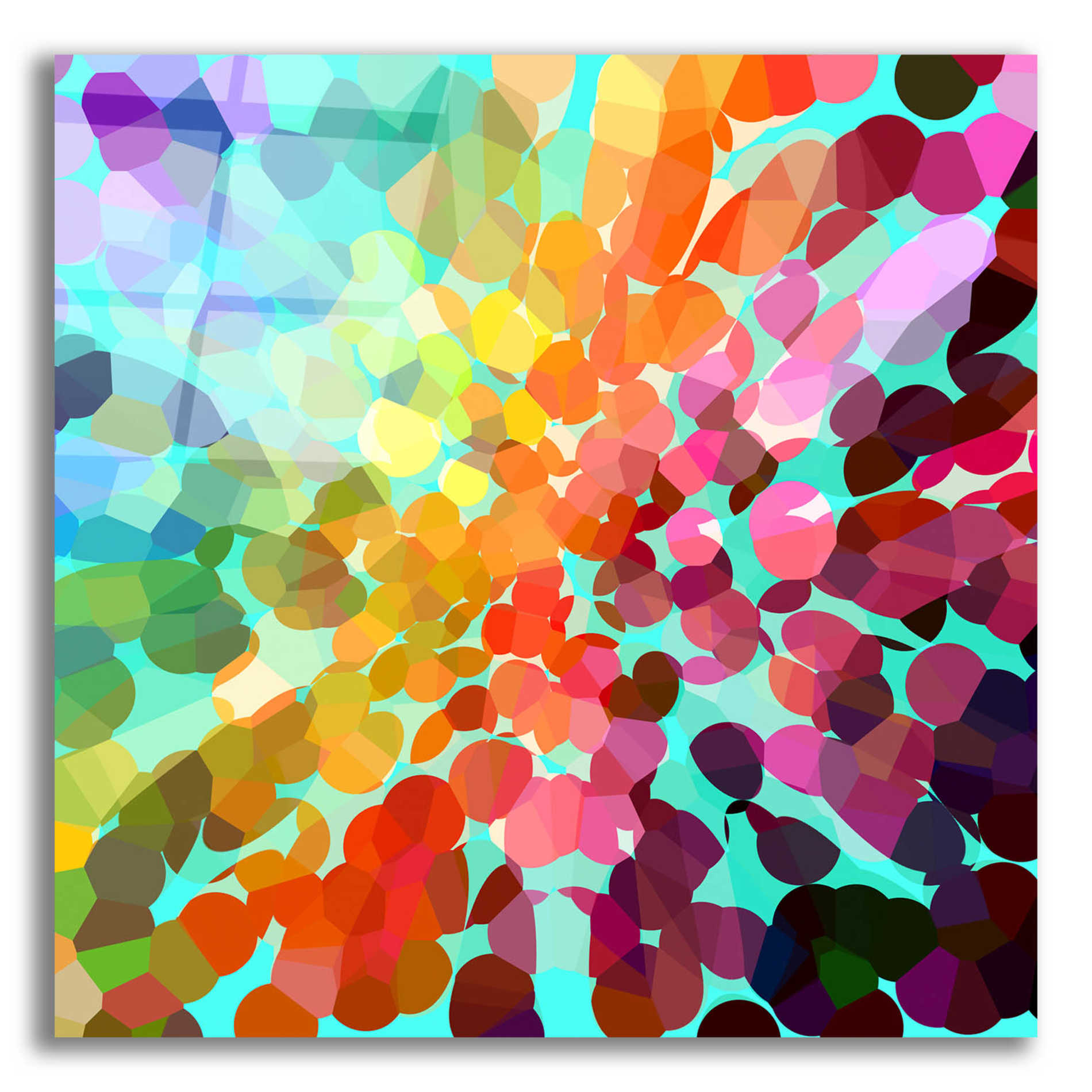 Epic Art 'Connect' by Shandra Smith, Acrylic Glass Wall Art,12x12x1.1x0,18x18x1.1x0,26x26x1.74x0,37x37x1.74x0