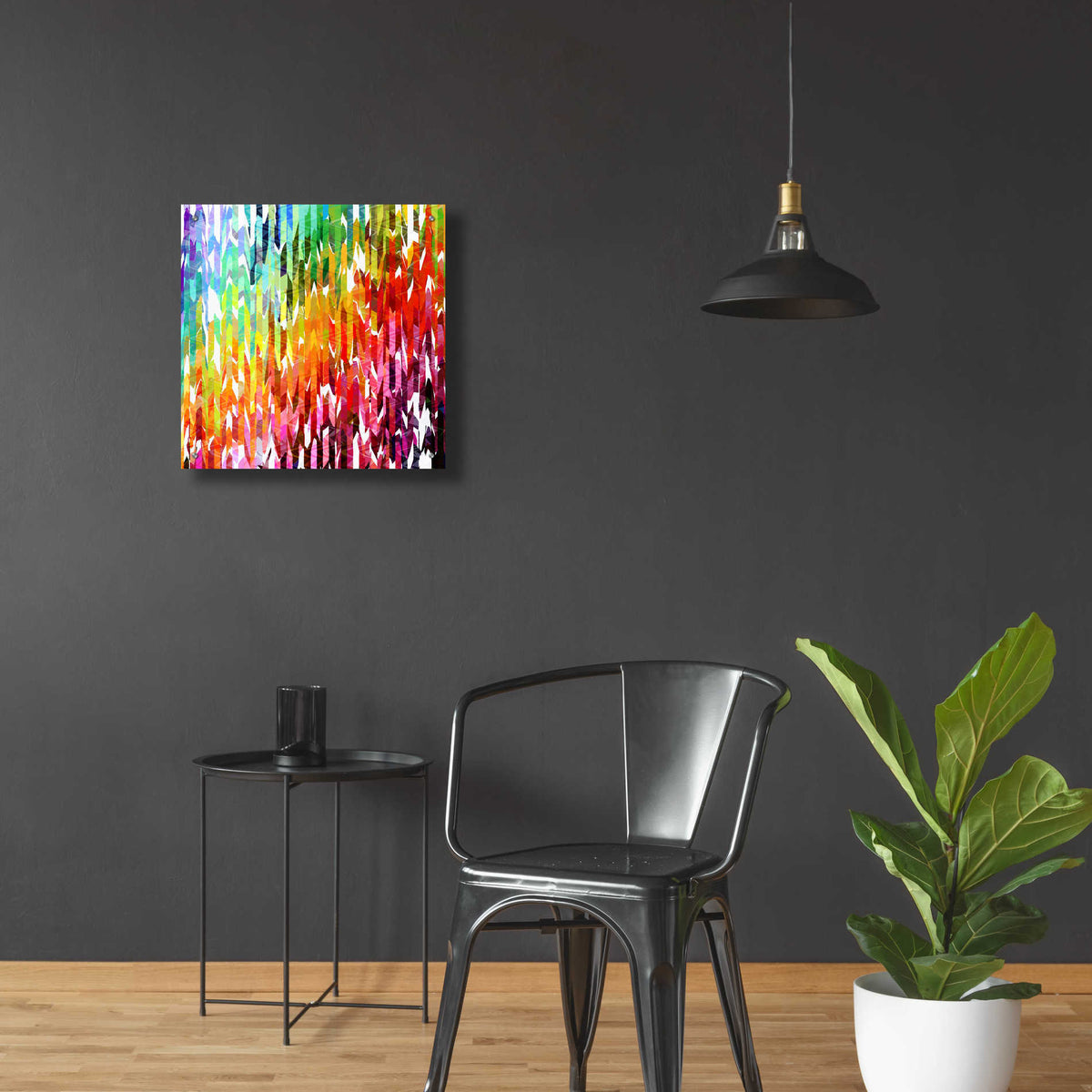 Epic Art 'Designer Stripes' by Shandra Smith, Acrylic Glass Wall Art,24x24