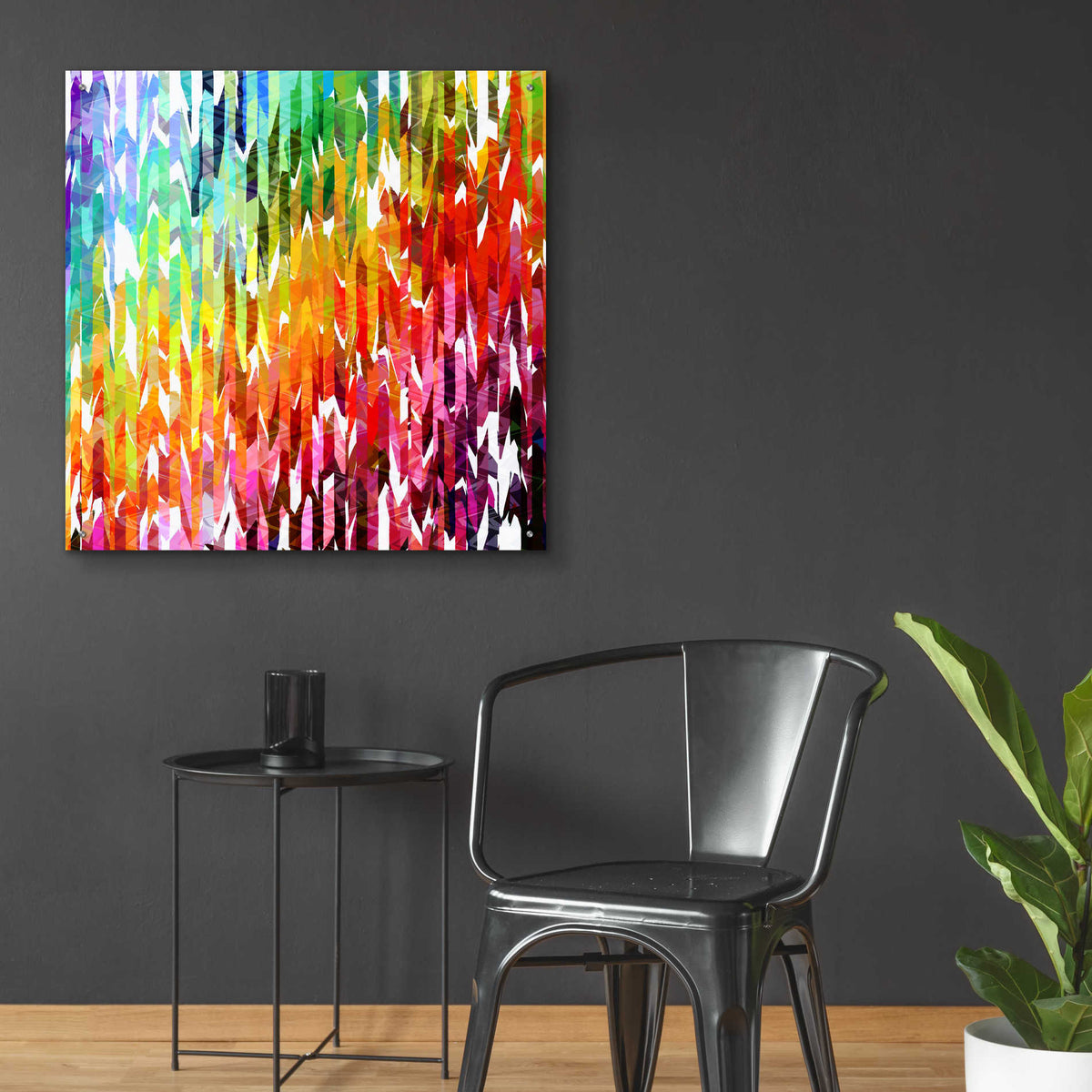 Epic Art 'Designer Stripes' by Shandra Smith, Acrylic Glass Wall Art,36x36