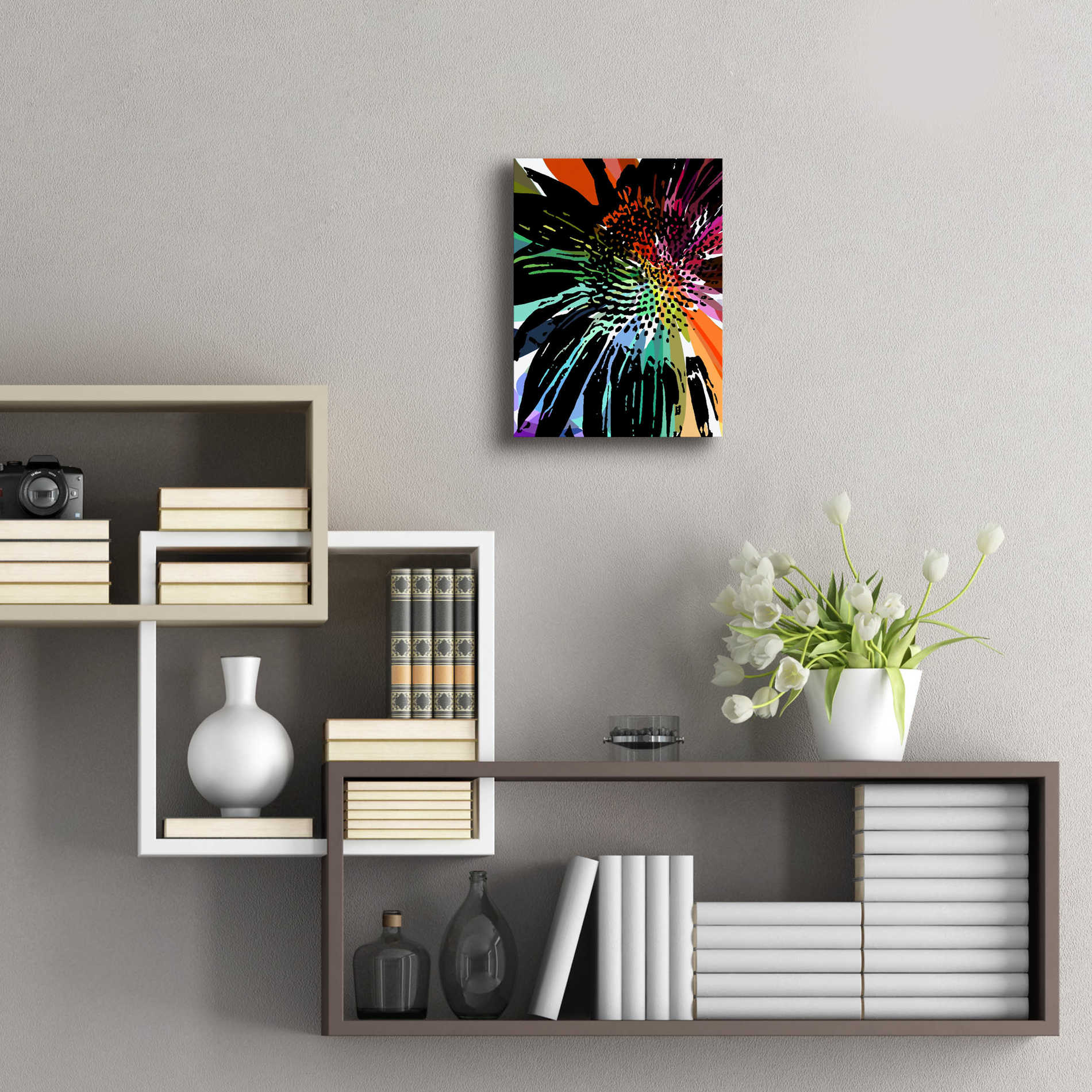 Epic Art 'Flower 25' by Shandra Smith, Acrylic Glass Wall Art,12x16